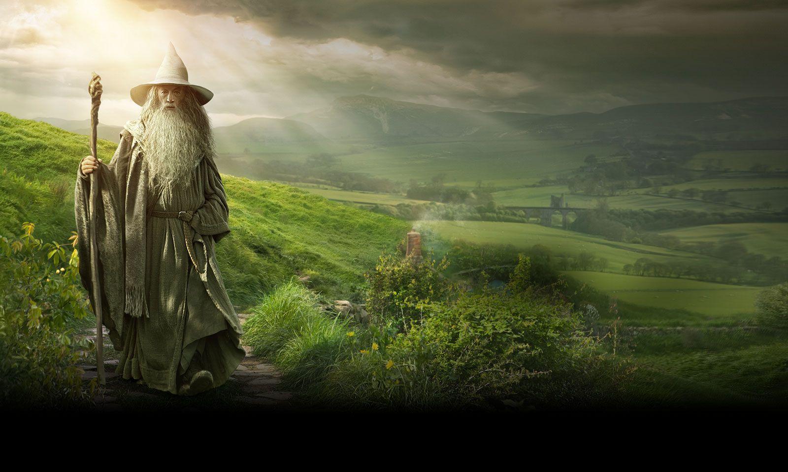 1600x960 The Hobbit: An Unexpected Journey. Gandalf Wallpaper (c) Warner