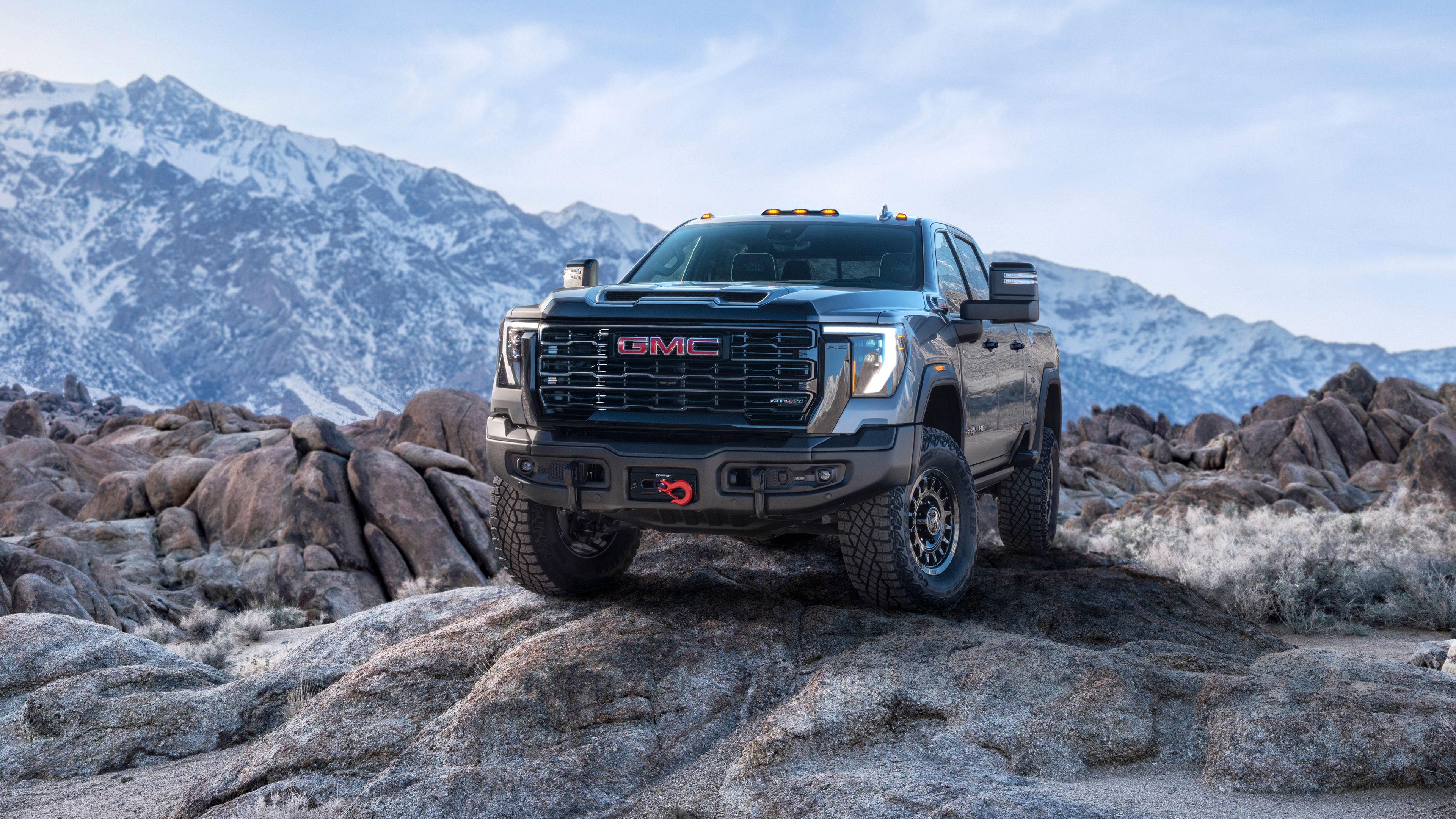 3840x2160 GMC Sierra 2500 HD AT4X AEV Edition Crew Cab 4K Wallpaper Car Wallpaper