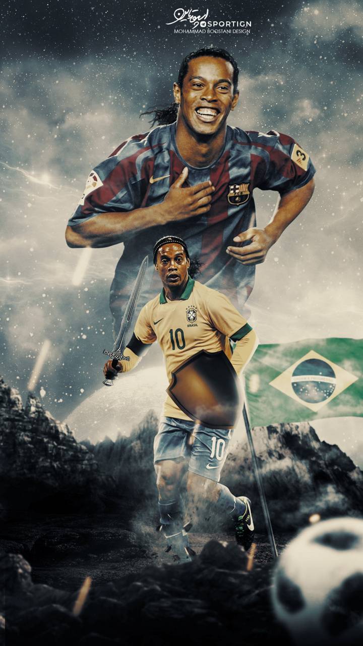720x1280 Ronaldinho 4K iPhone Wallpaper