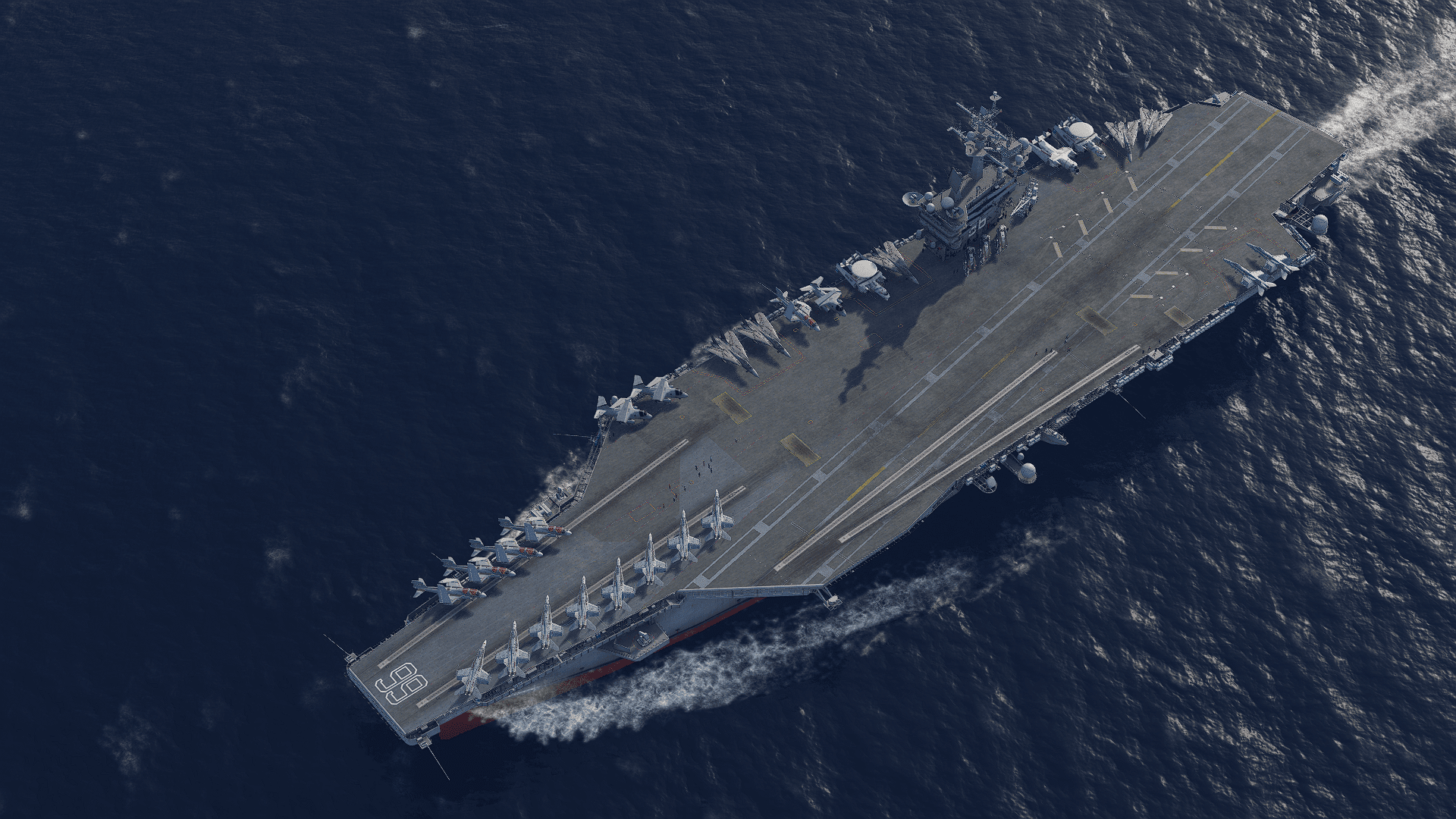 1920x1080 Kitty Hawk Class Supercarrier Repaint Part 1