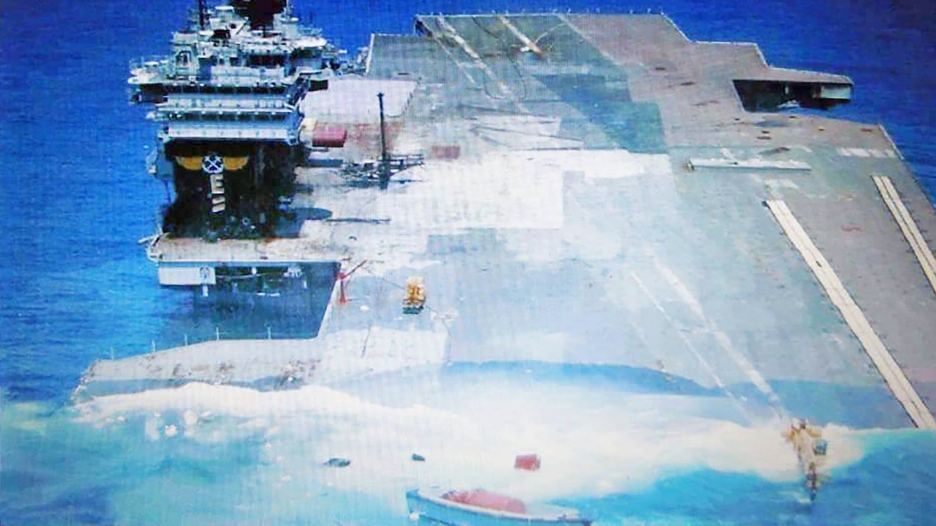1920x1080 This Is The Only Photo Of A U.S. Navy Supercarrier Being Sunk (Updated)