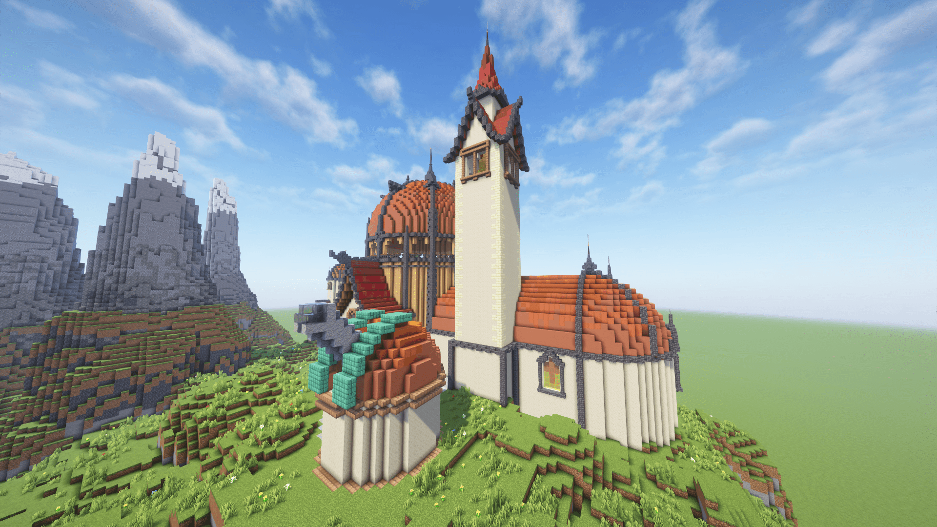 1920x1080 I made a megabase in the style of GeminiTay