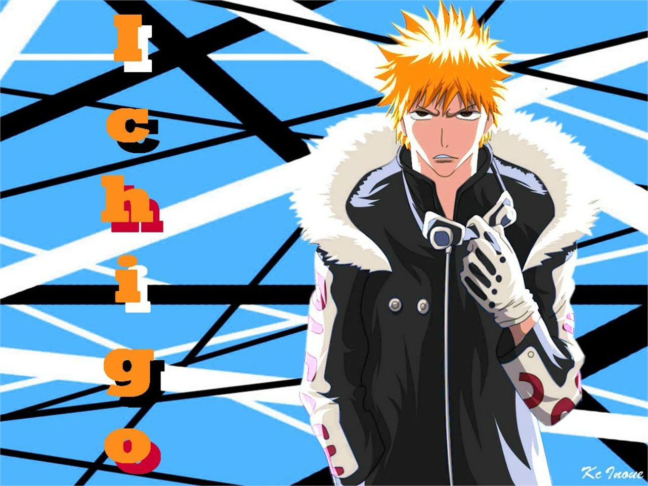 1281x961 Desktop wallpaper: Anime, Bleach, Ichigo Kurosaki 4K free download for PC. 1493762