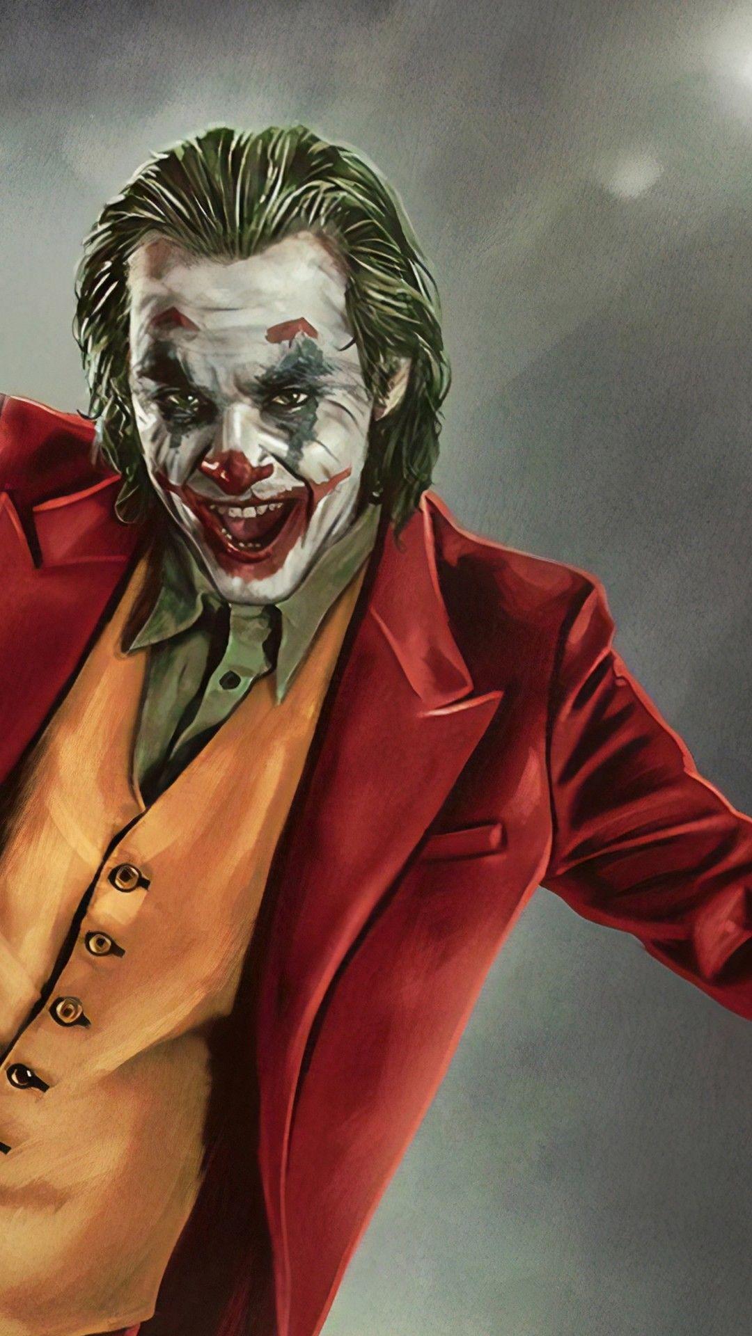 1080x1920 Download 1080x1920 Joker Artwork, Mask, Smiling Wallpaper