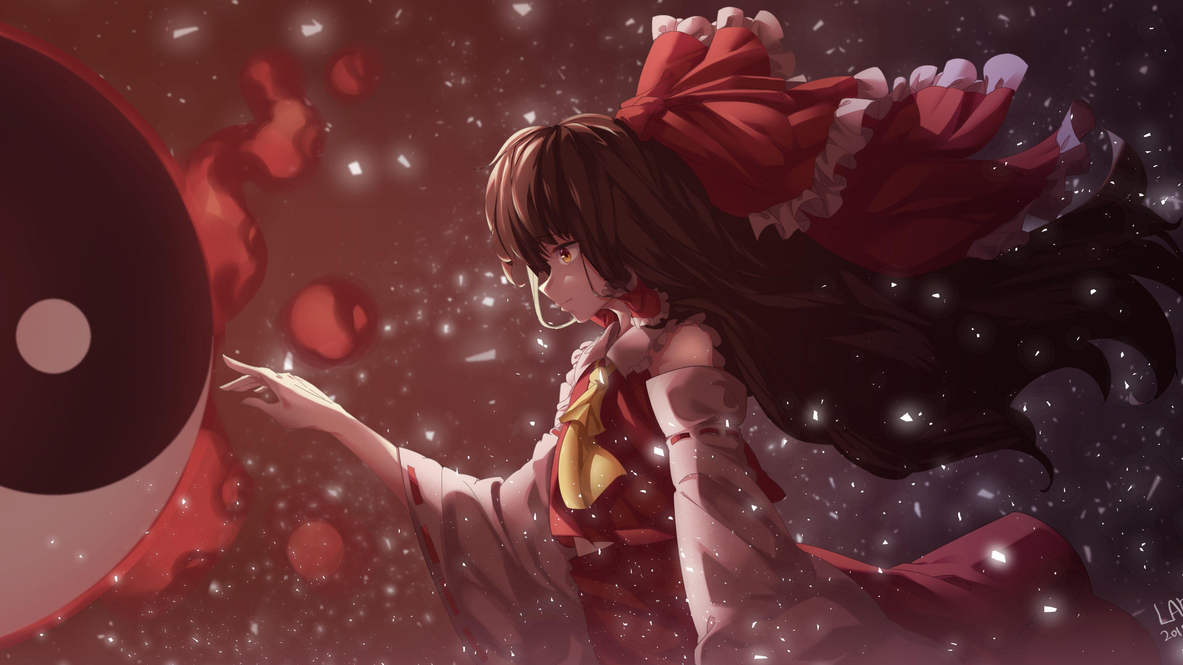 3840x2160 Wallpaper 4k Touhou Hakurei Reimu 4k 4k Wallpaper, Anime Girl
