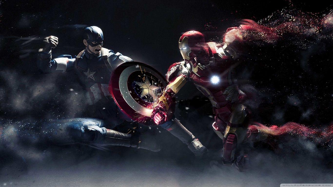 1366x768 Free download Captain America vs Iron Man 4K HD Desktop Wallpaper for 4K [1366x768] for your Desktop, Mobile & Tablet. Explore Batman Vs Iron Man Wallpaper. Batman Vs Iron