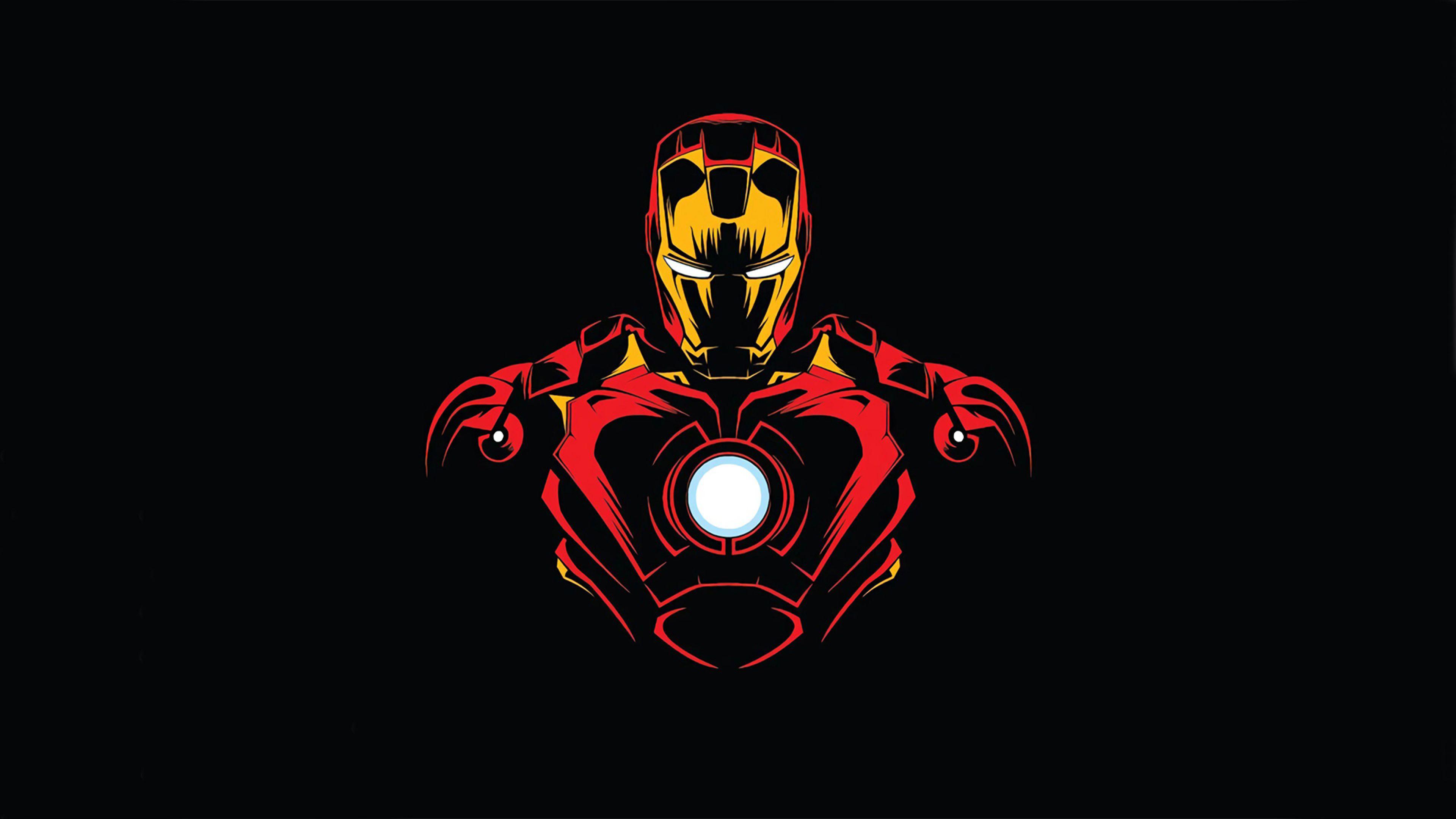 3840x2160 Minimalist Iron Man Wallpaper