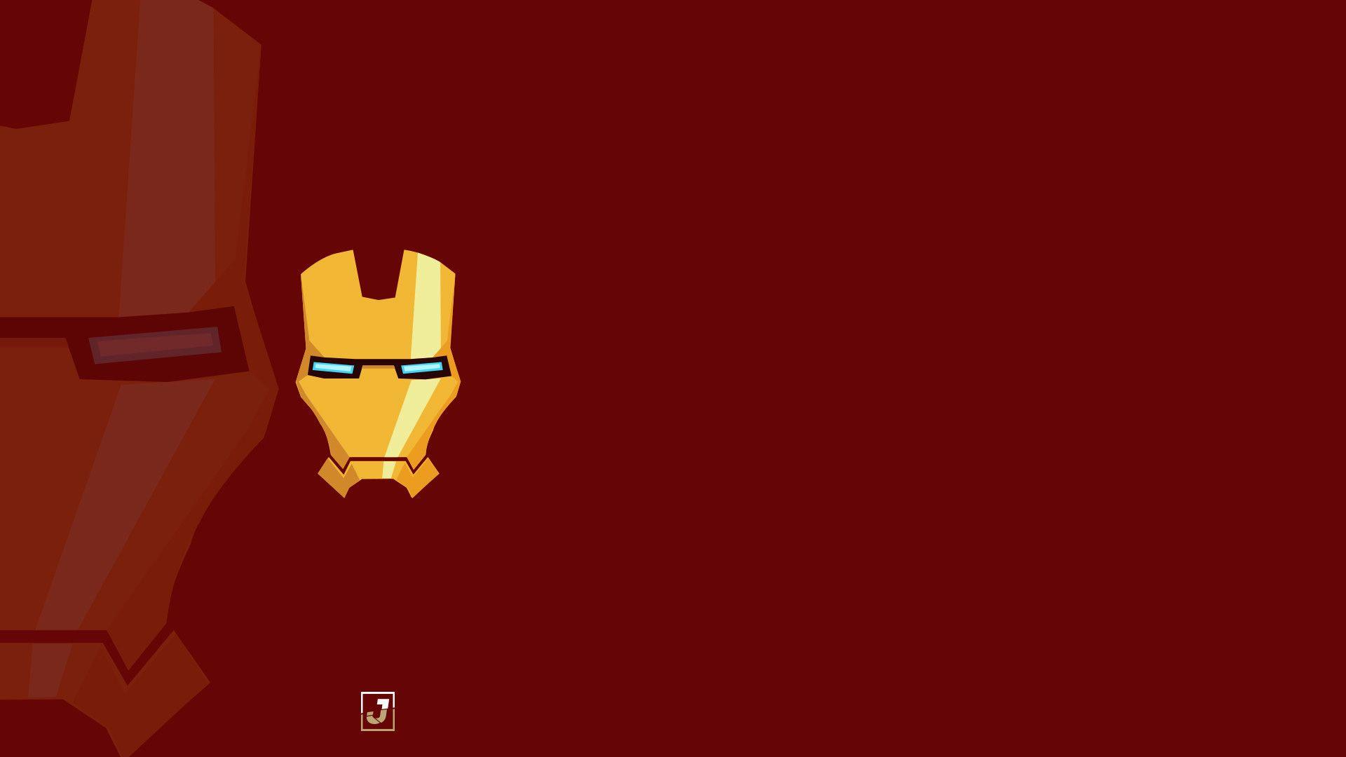 1920x1080 Iron Man Mask Minimalism Laptop Full HD 1080P HD 4k