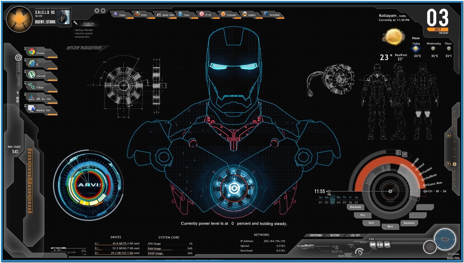 1943x1103 Iron Man Wallpaper