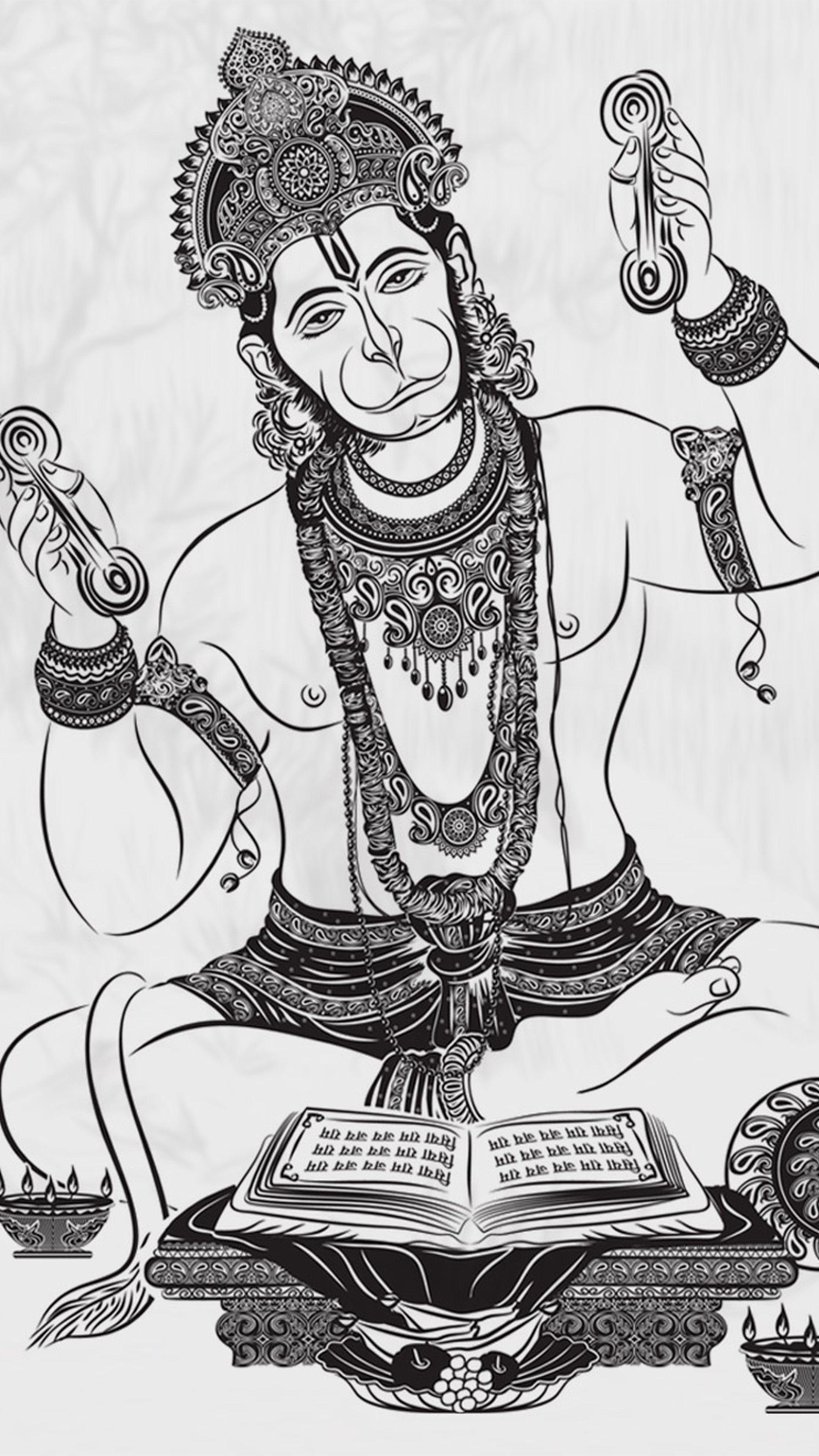 Hanuman Art Wallpapers Top Free Hanuman Art Backgrounds WallpaperAccess