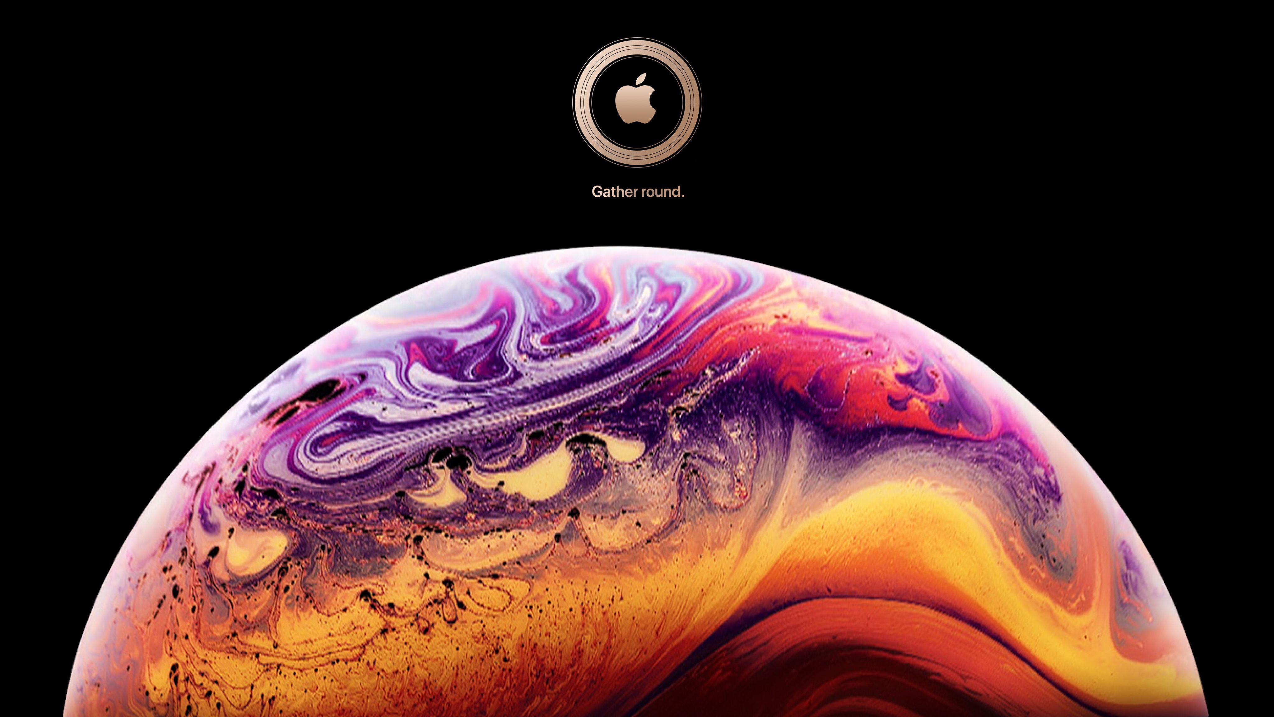 4096x2304 Wallpaper iPhone XS, iOS Stock, Apple, 4K, Technology