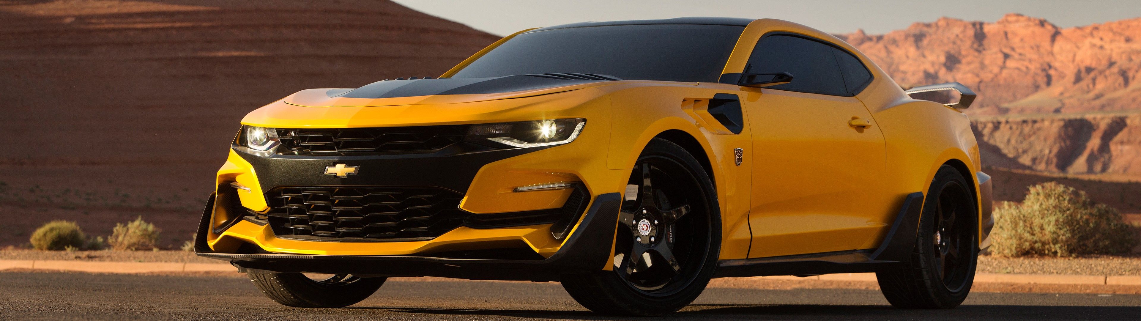 3840x1080 Bumblebee, Transformers: the last knight, Chevrolet Camaro Bumblebee, Multiple display, Dual monitors, Chevrolet Camaro Wallpaper HD / Desktop and Mobile Background