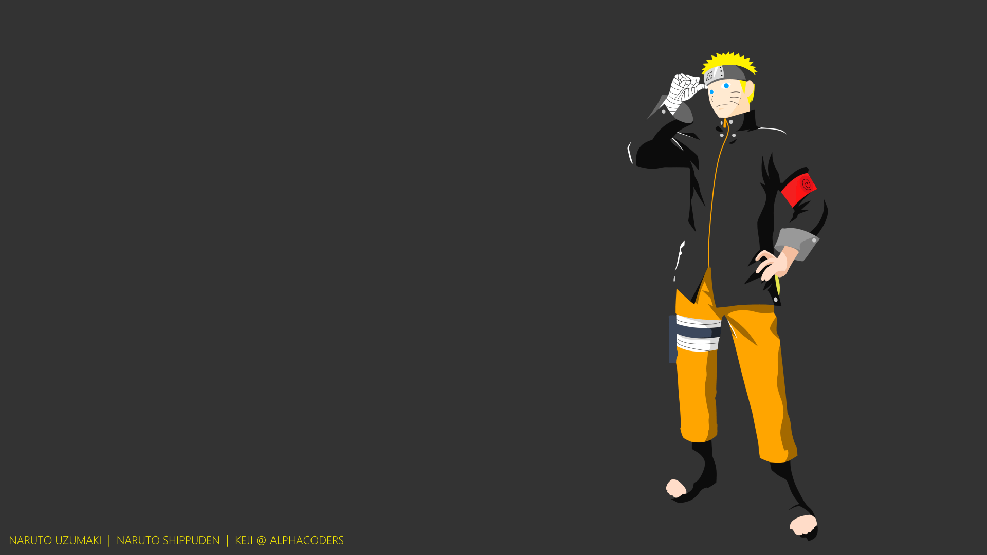 1920x1080 Minimalist Naruto Uzumaki