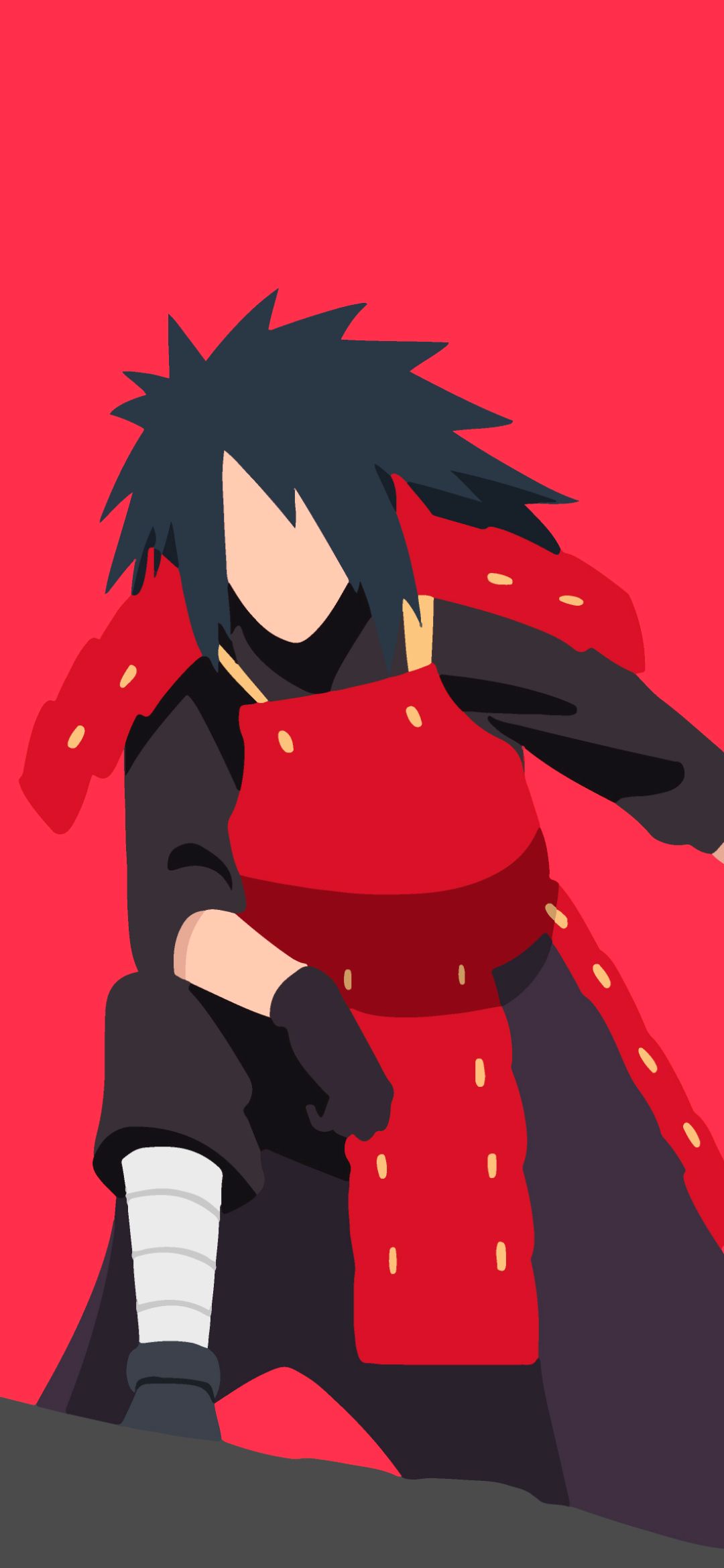 1080x2340 Phone wallpaper: Madara Uchiha, Naruto, Uchiha Clan, Anime, Minimalist, Black Hair, Naruto Shippuden Ultimate Ninja Storm Warrior 1187450
