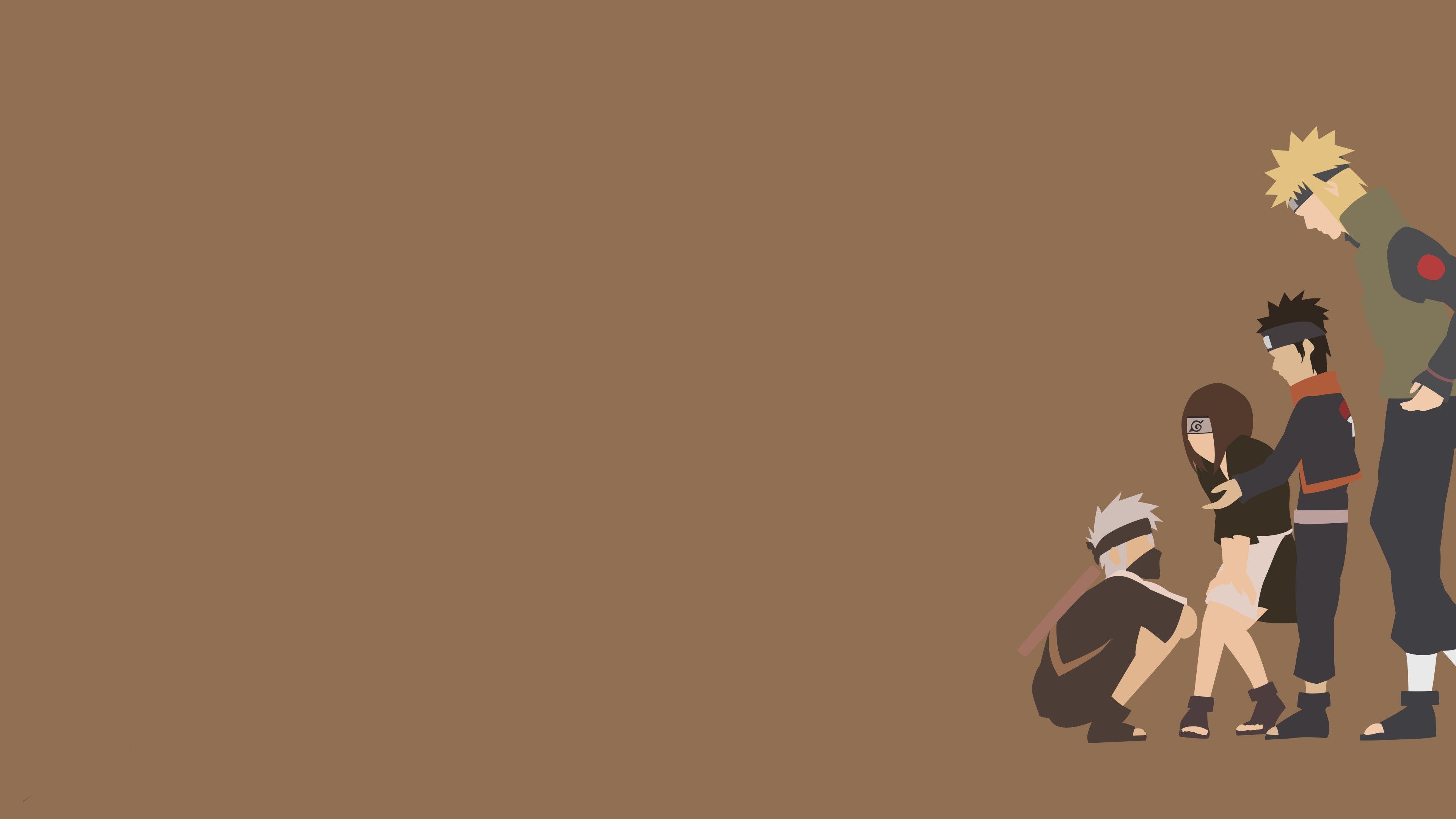3840x2160 Wallpaper girl, game, Naruto, anime, man, boy, ninja, asian for mobile and desktop, section минимализм, resolution 3840x2160
