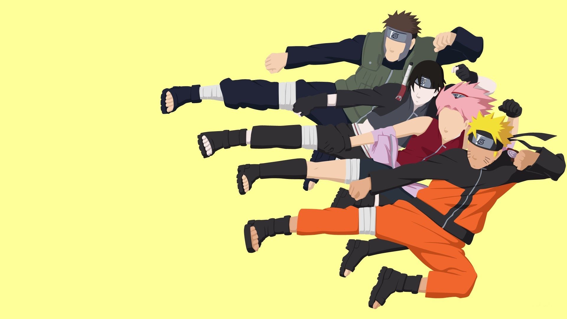 1920x1080 Wallpaper Naruto, Music, anime, ninja, asian, shinobi, japanese, Naruto Shippuden for mobile and desktop, section минимализм, resolution 1920x1080
