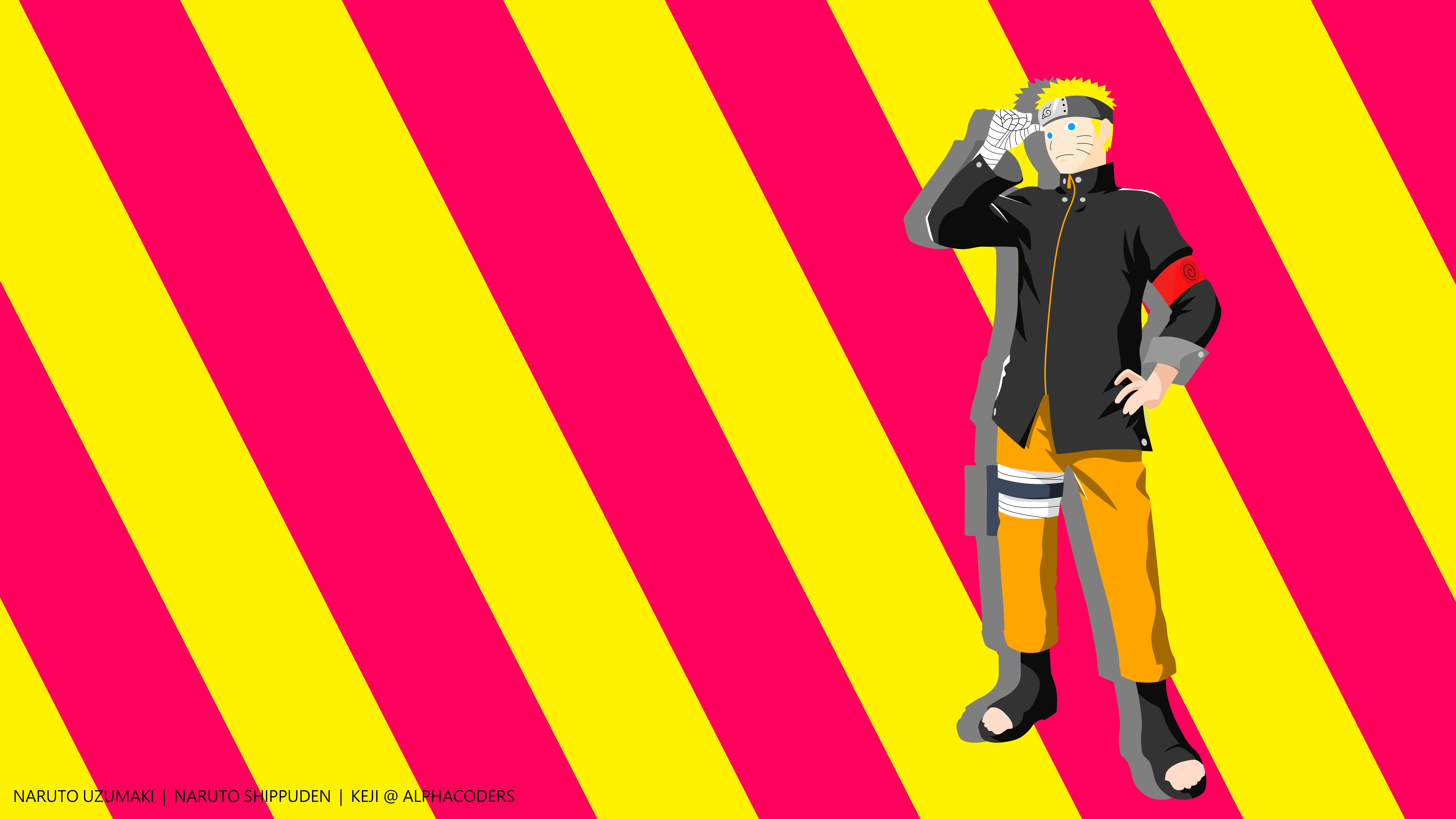 8000x4500 Minimalist Blonde Naruto Uzumaki