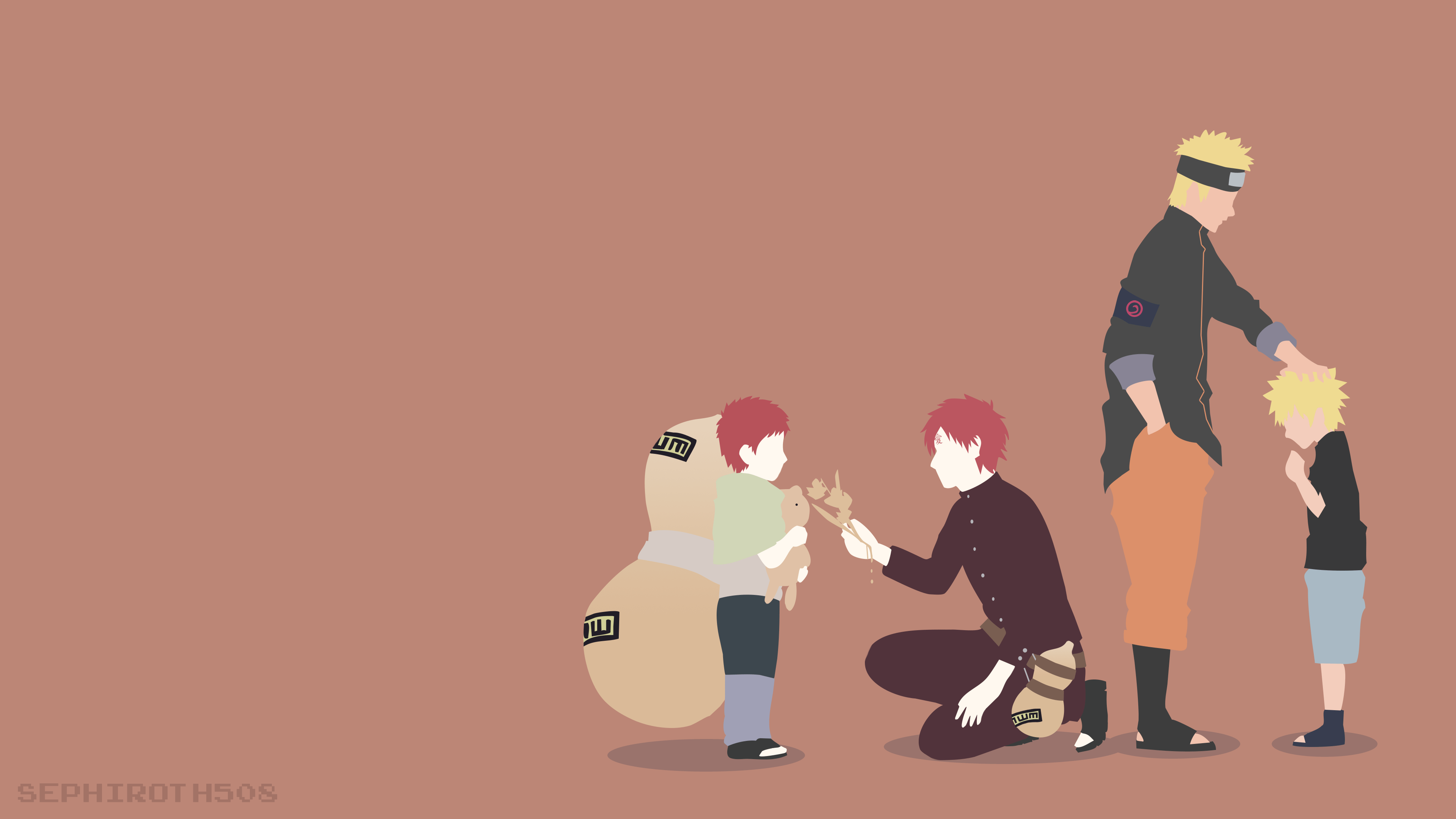 3840x2160 You are not alone.. Naruto and Gaara