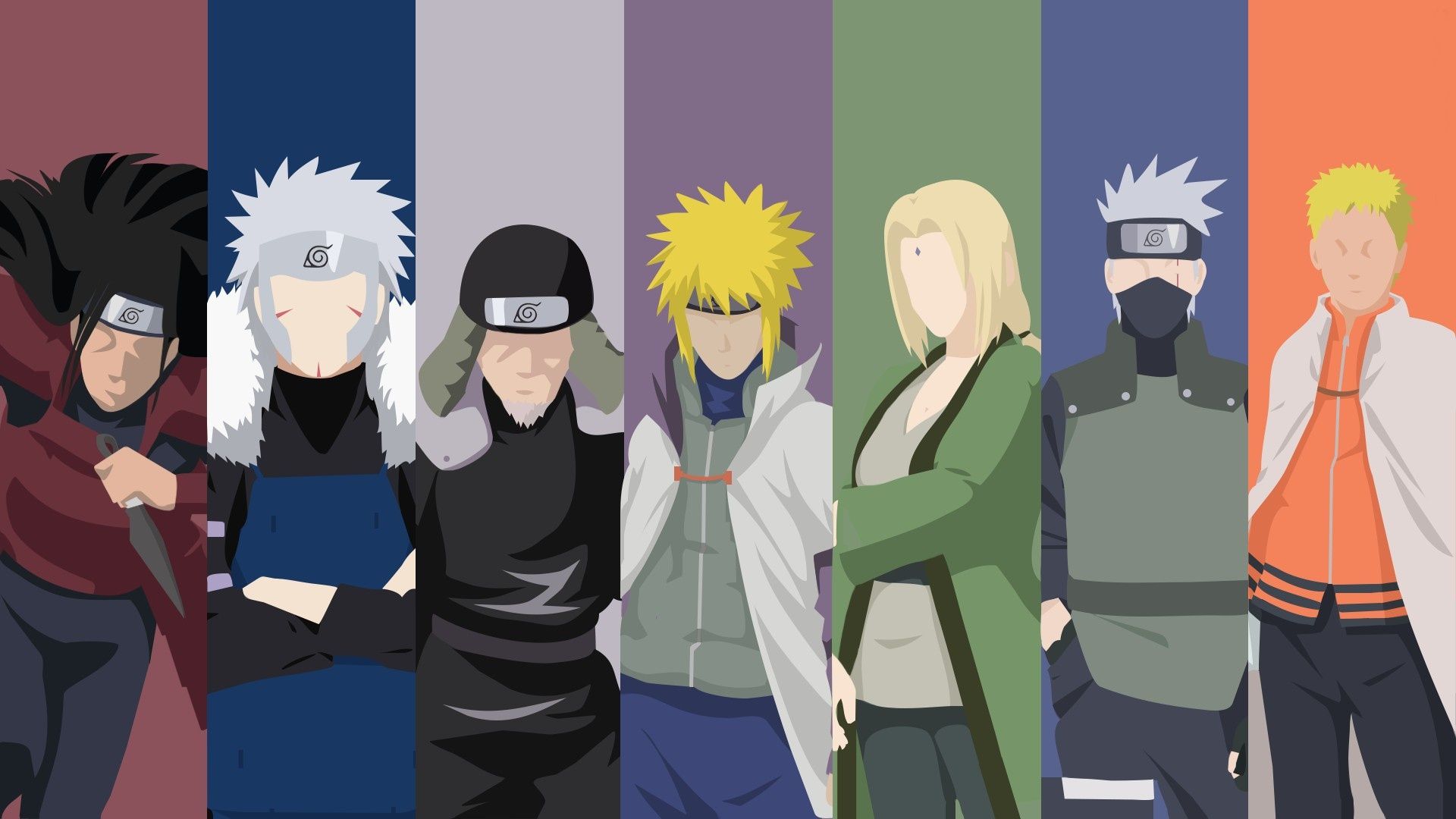 1920x1080 Wallpaper Naruto, anime, manga, hokage, japanese, Naruto Shippuden for mobile and desktop, section минимализм, resolution 1920x1080