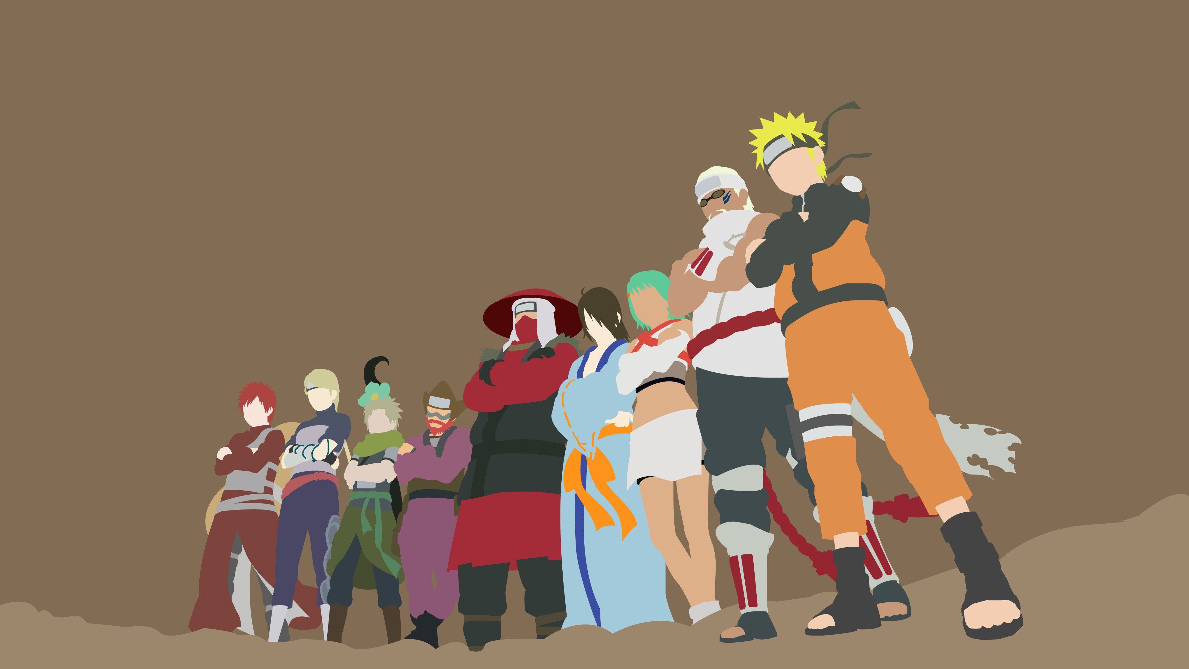 3840x2160 Wallpaper Naruto, anime, ninja, manga, shinobi, fuu, Naruto Shippuden, Uzumaki Naruto for mobile and desktop, section минимализм, resolution 3840x2160