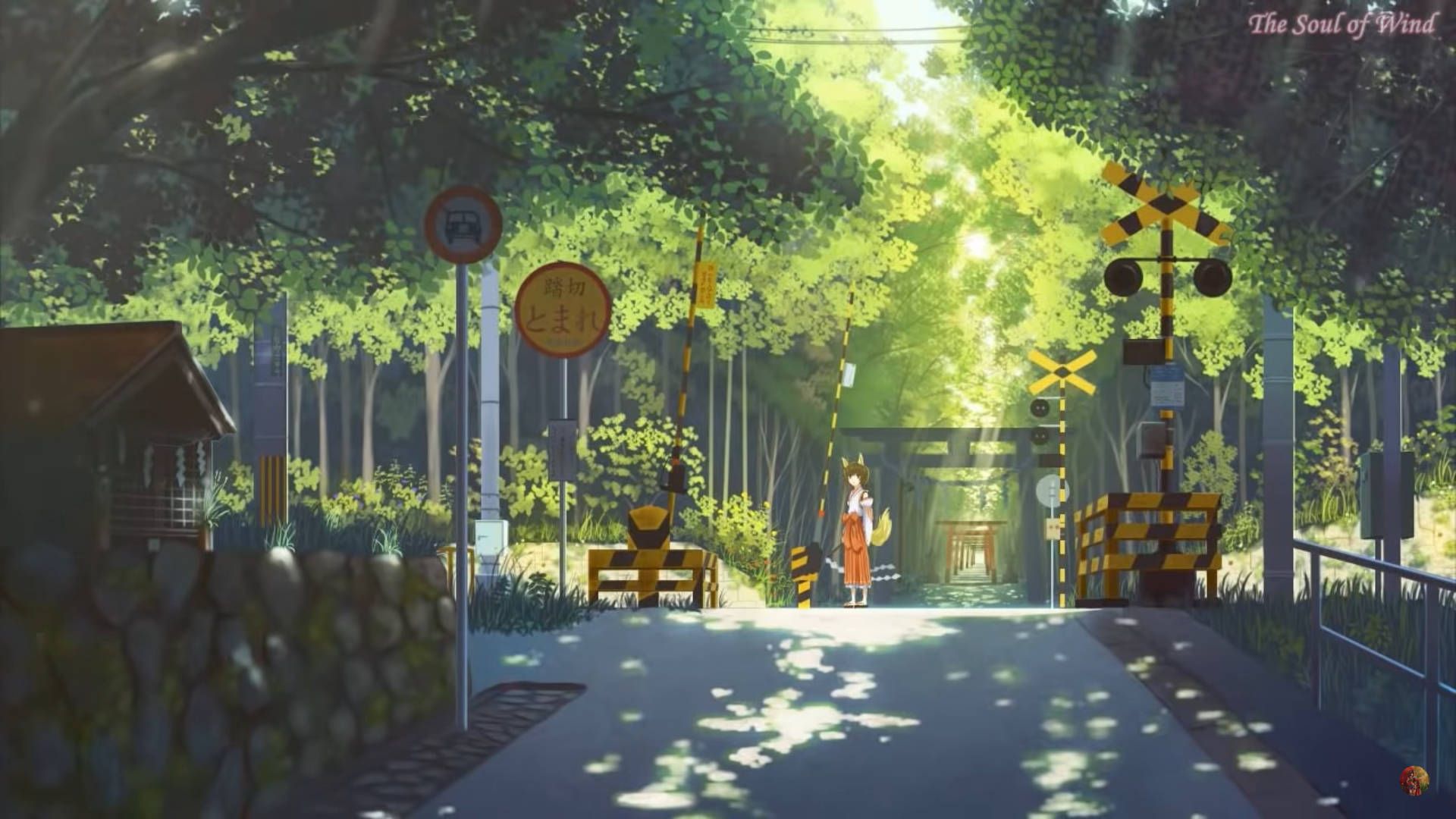 1920x1080 Green Anime Aesthetic Wallpaper