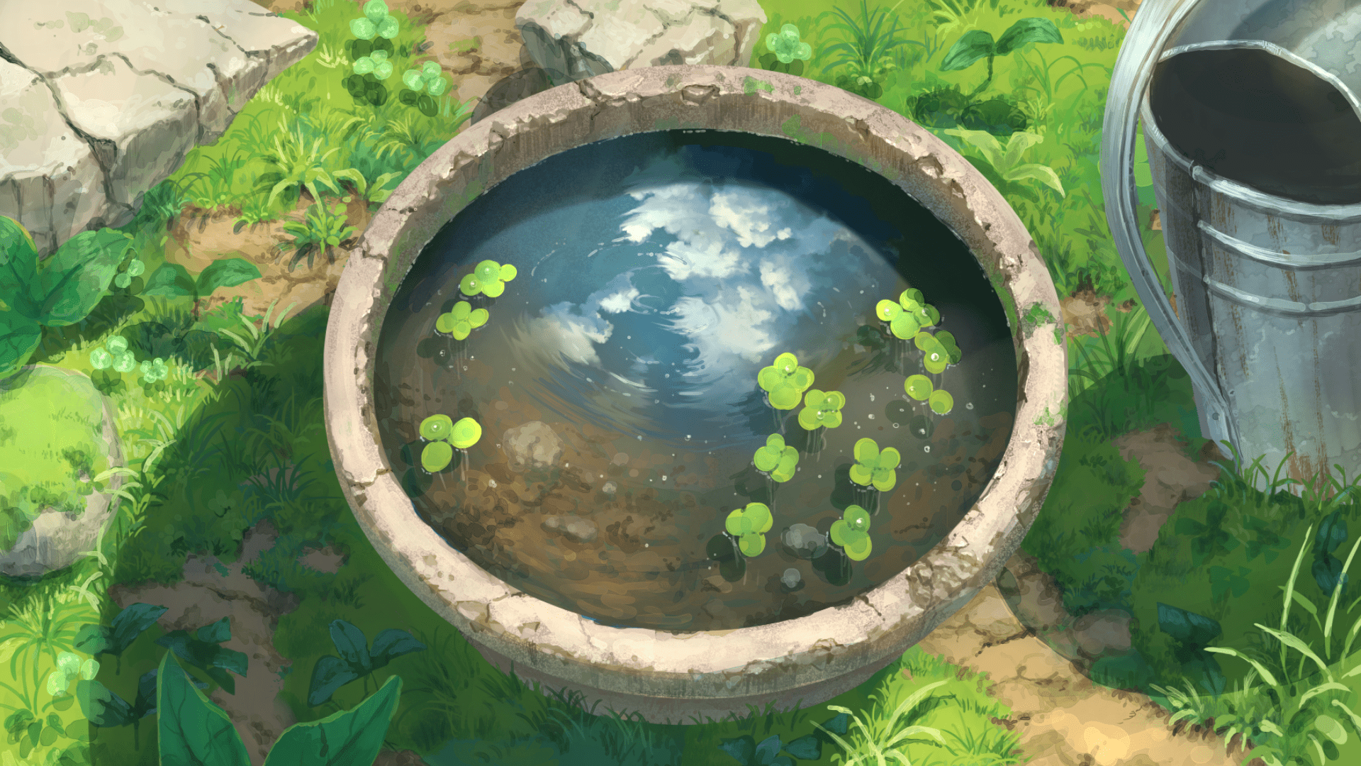 1920x1080 1920*1080 Anime, stylized, ghibli styled Wallpaper