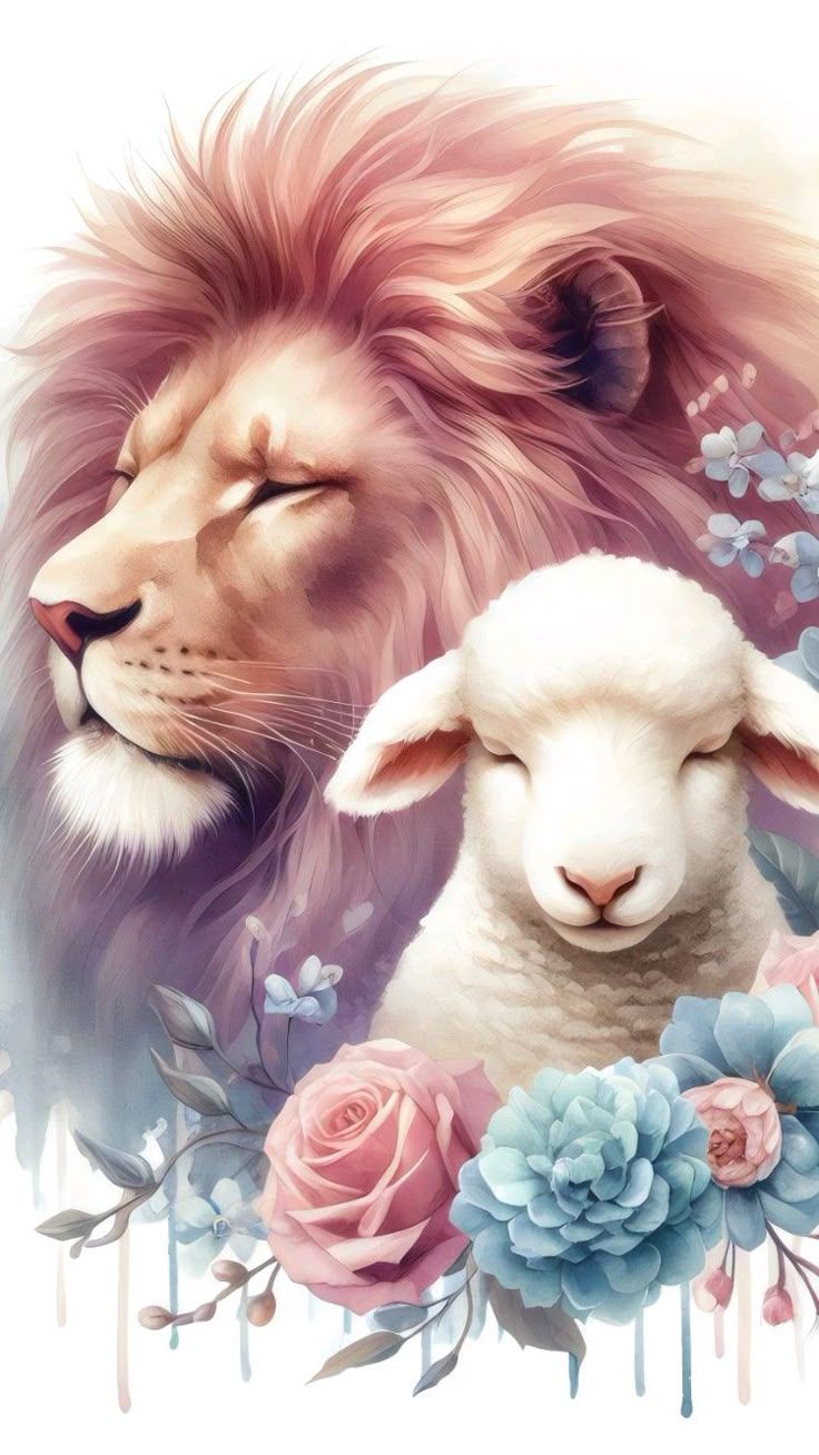 736x1308 Jesus Christ the Lion and the Lamb. free Christian iPhone wallpaper