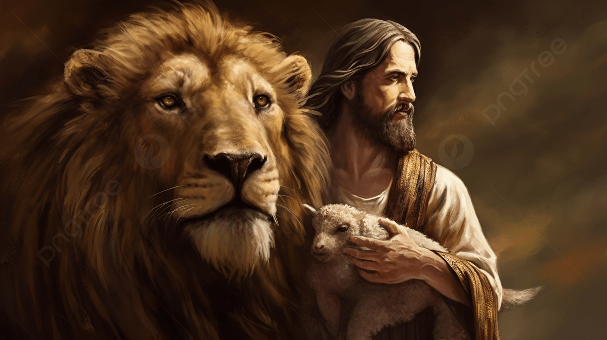 1200x673 Jesus With A Lion Holding A Lamb, Jesus And The Lion Picture, Lion, Animal Background Image And Wallpaper for Free Download