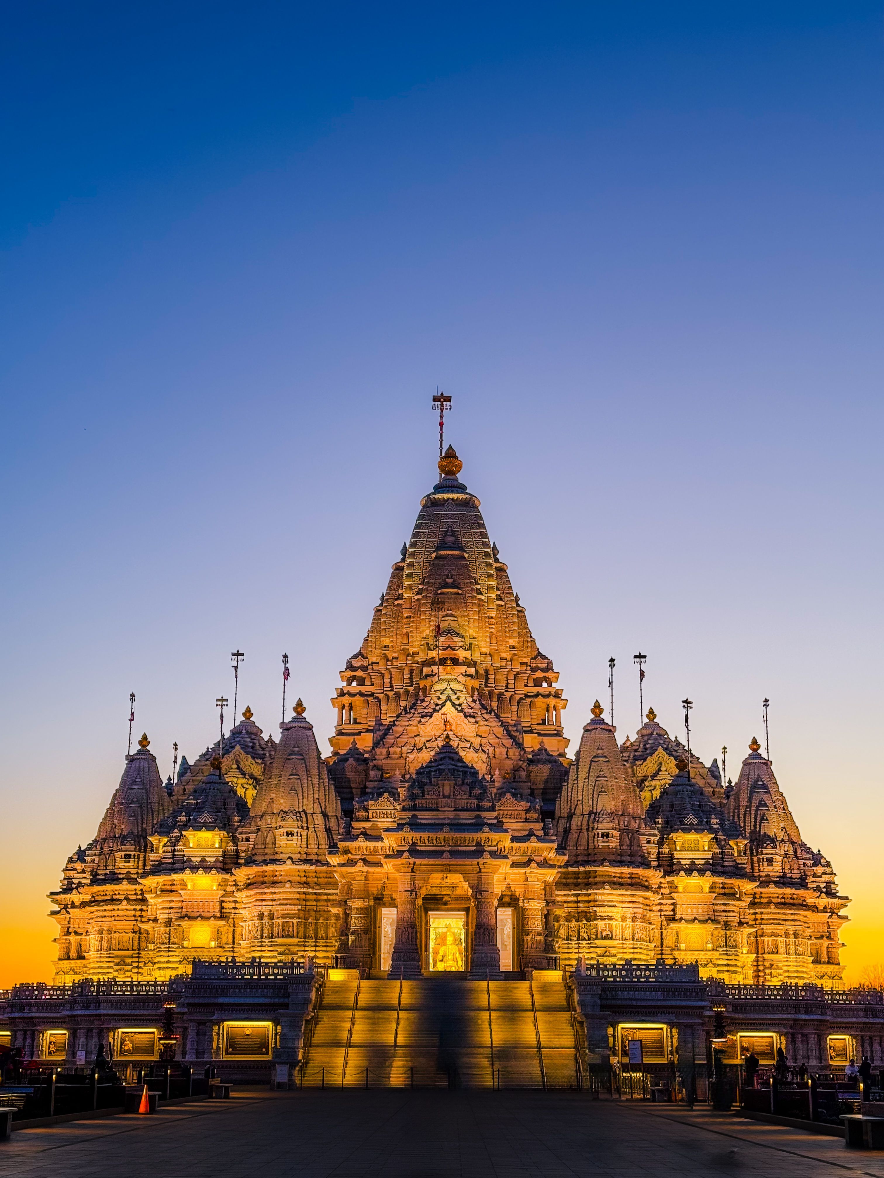 3024x4032 Garden and Shree Khodaldham Mandir behind · Free