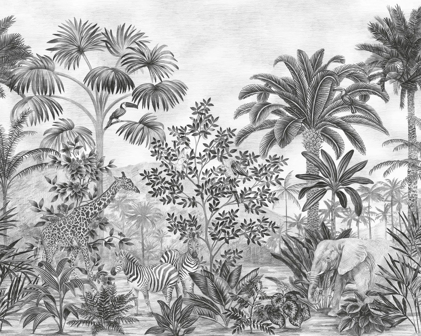 1600x1278 Black & White Wallpaper : Bringing Nature and Elegance to your Walls