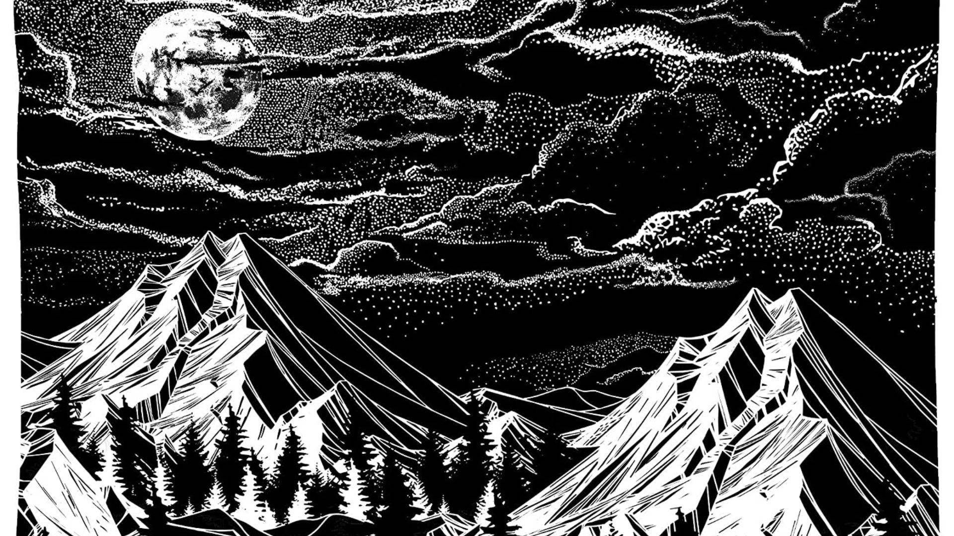1920x1080 White Drawing Wallpaper