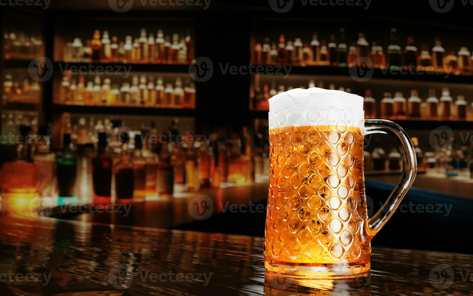 1568x980 Draft or craft beer in a tall clear glass. With cold steam, White beer foam was