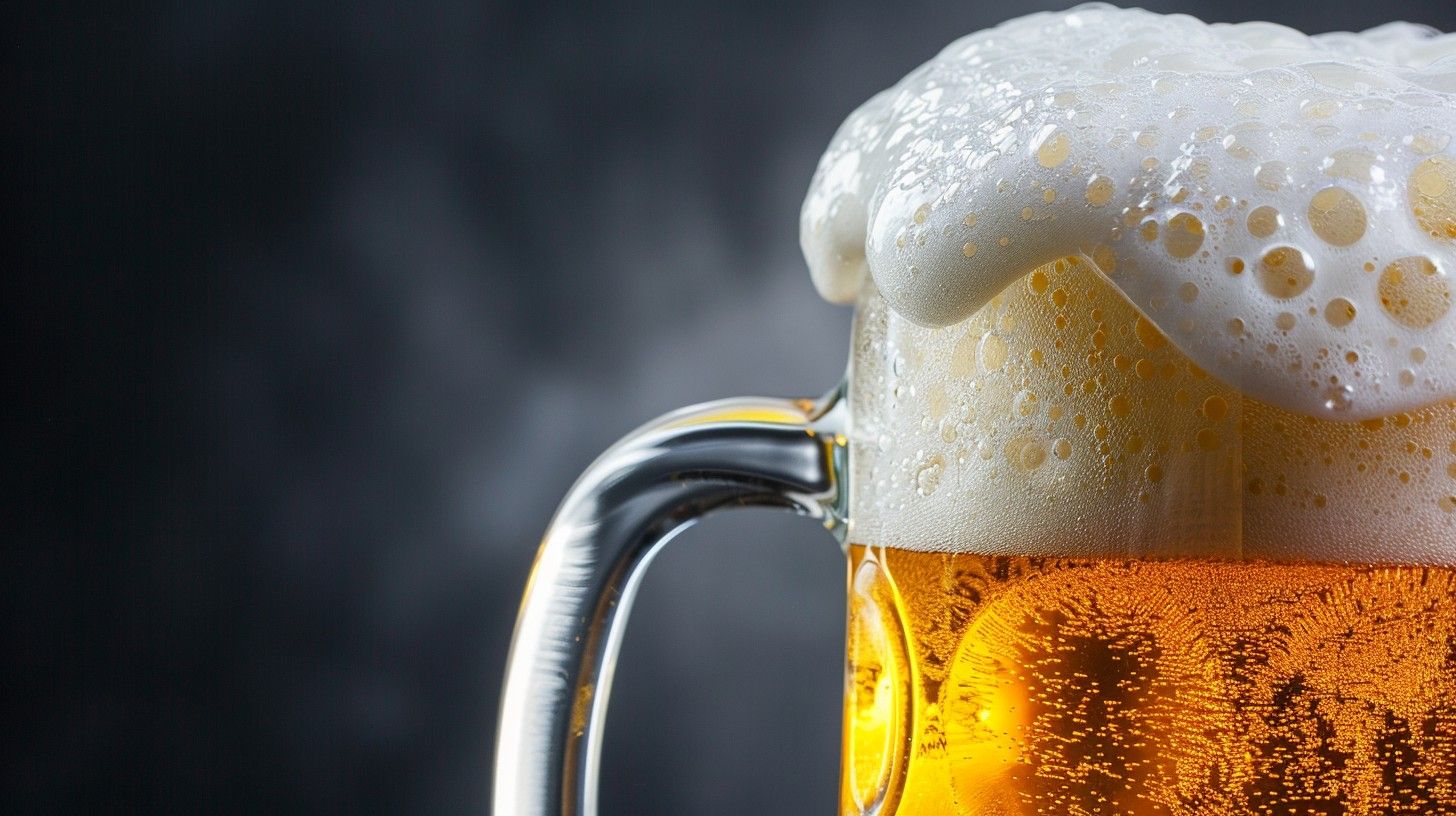 1456x816 Free Frothy cold beer Image, Froth, Glass