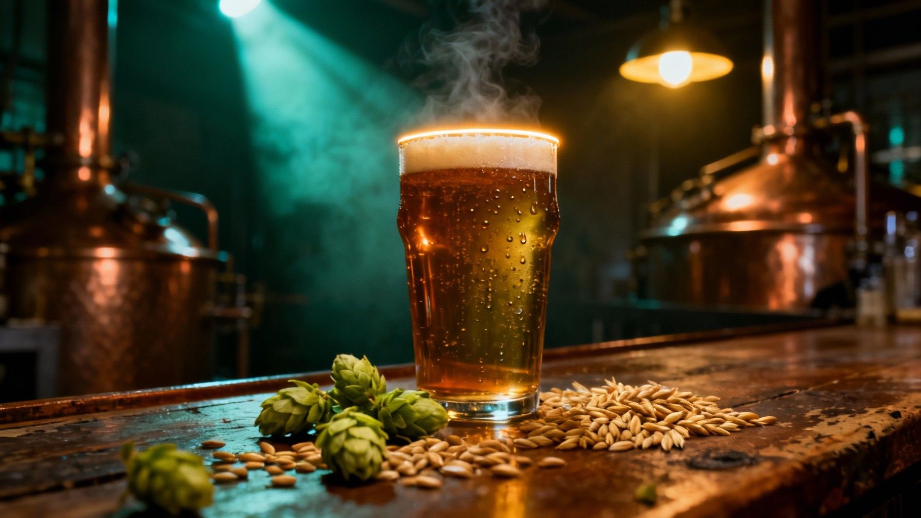 1820x1024 Free Autumn Beer Glow Image, Autumn, Leaves