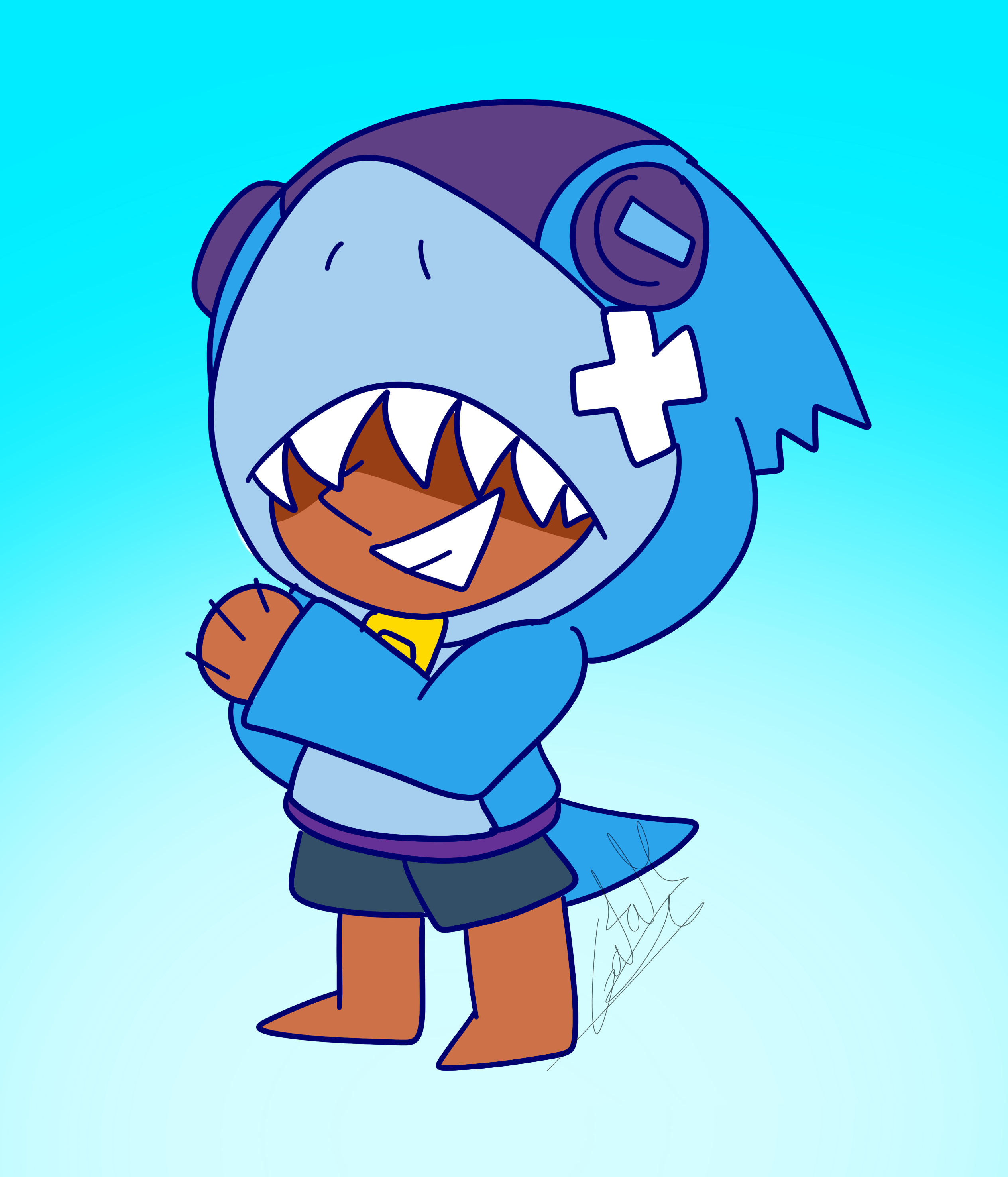 2529x2953 Shark Leon Skin (Fan Art)