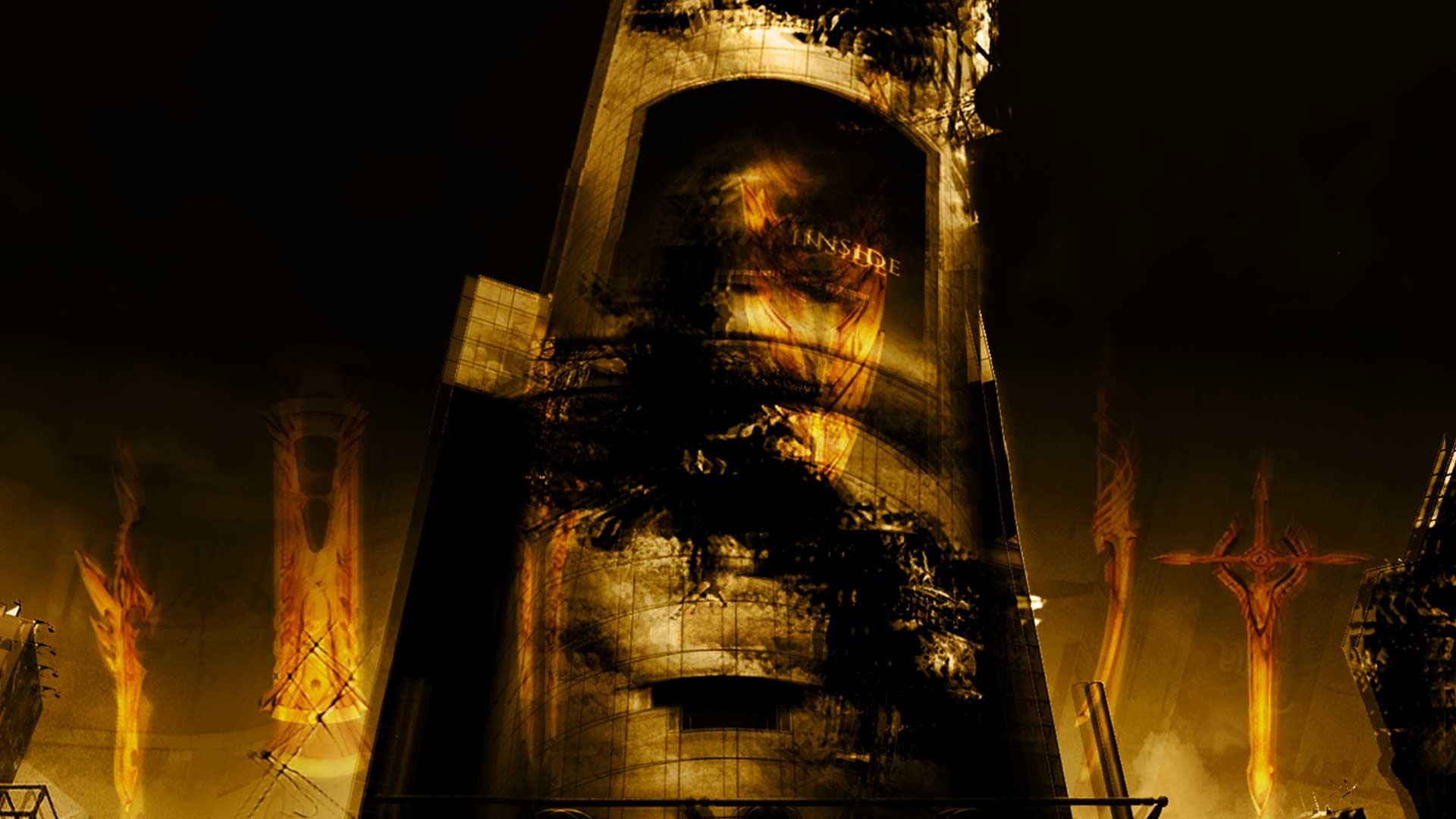 1920x1080 Looking for Chaos;Head NOAH Title Screen background blue sky