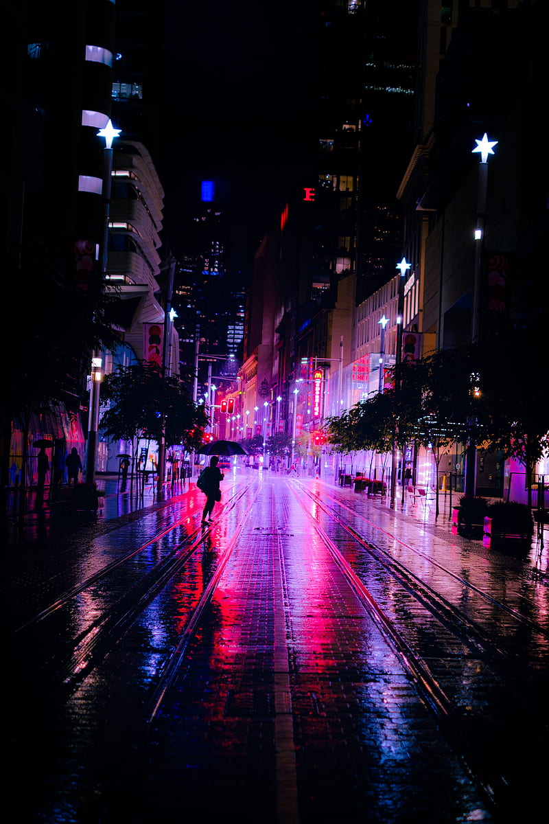 800x1200 HD rain city dark wallpaper