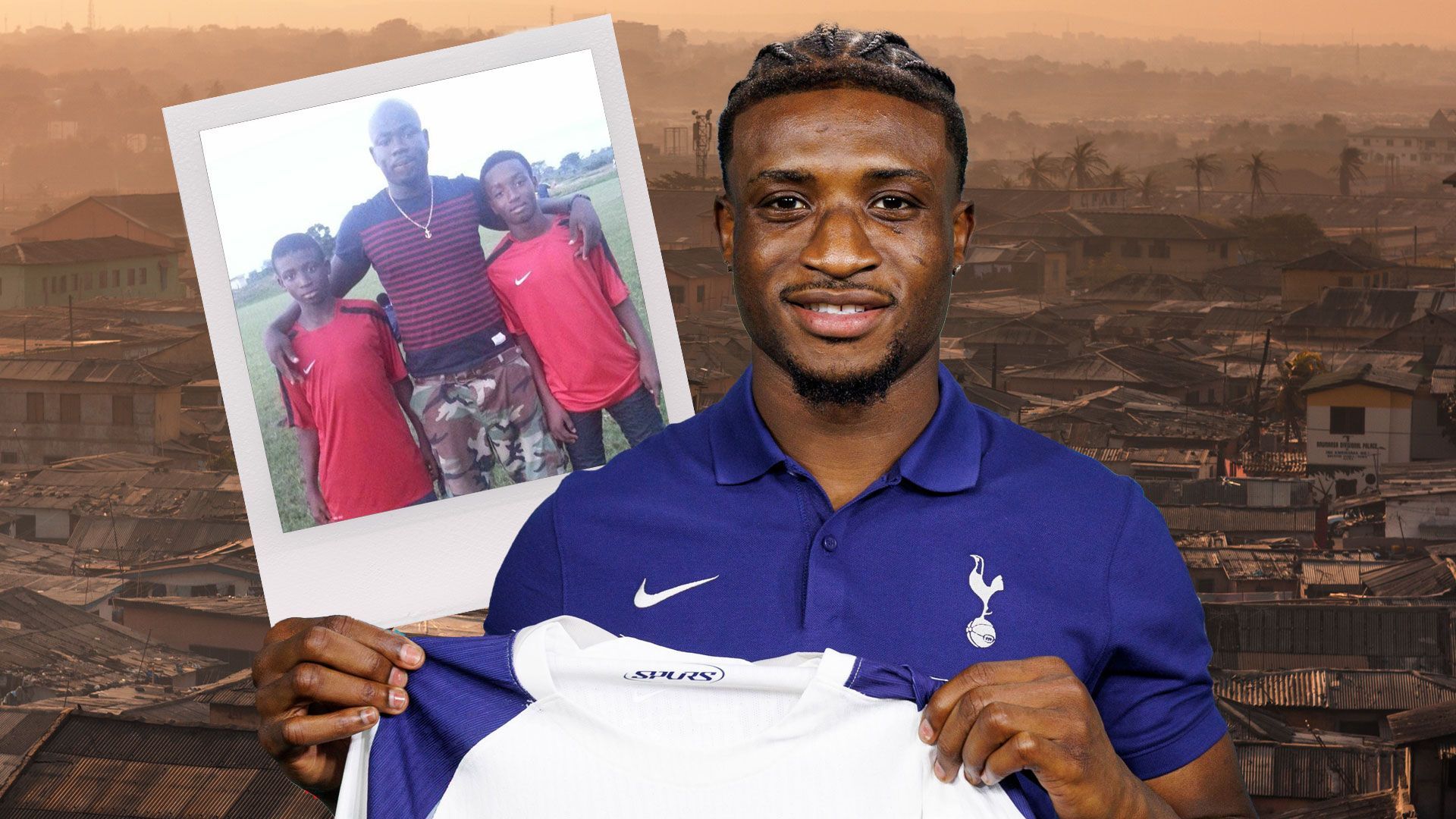 1920x1080 Tottenham's Mohammed Kudus grew up in one of Ghana's toughest neighbourhoods, barely spoke and played with broken thumb