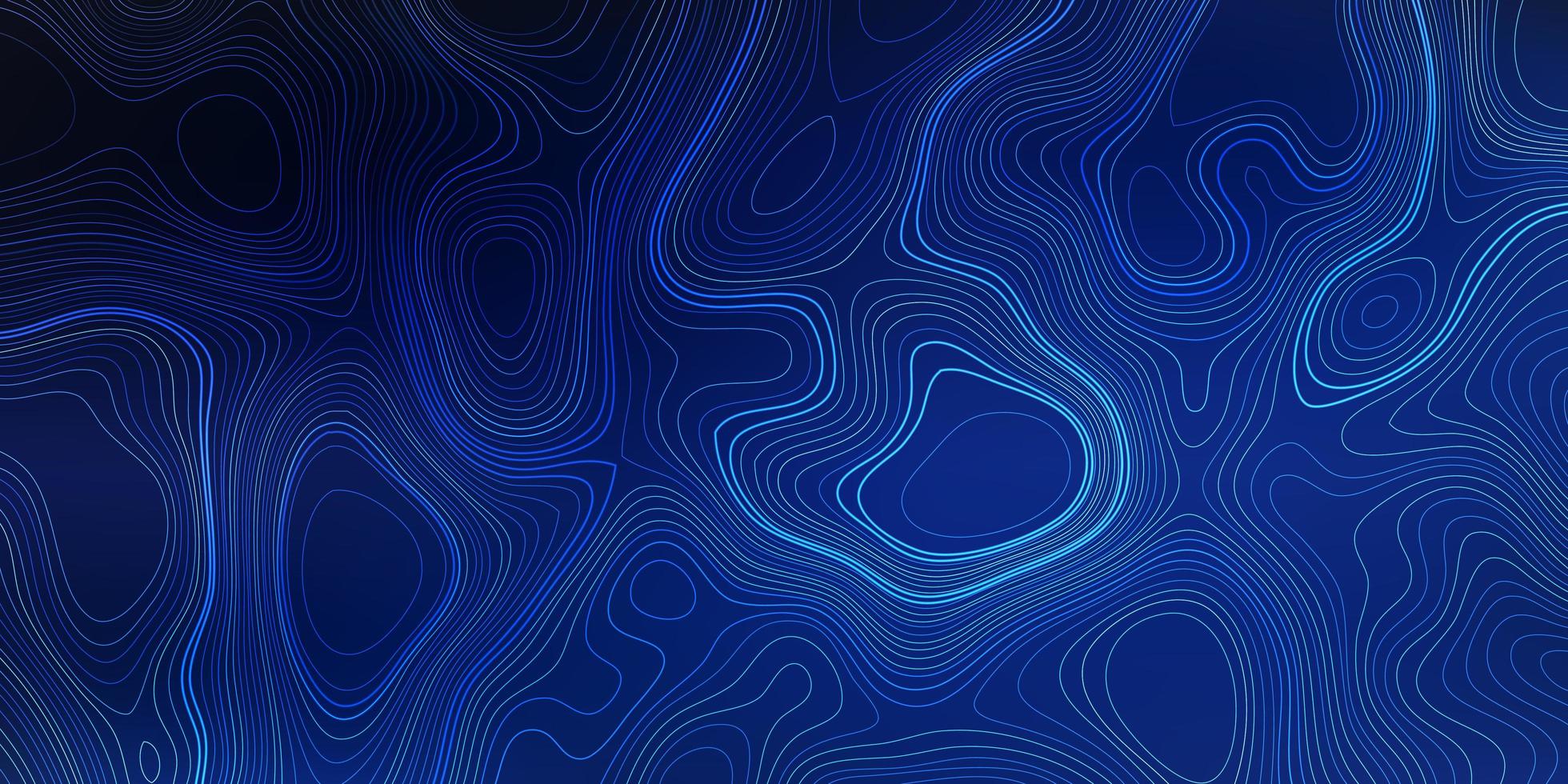 1960x980 Blue background with map contour. Topographic vector wallpaper