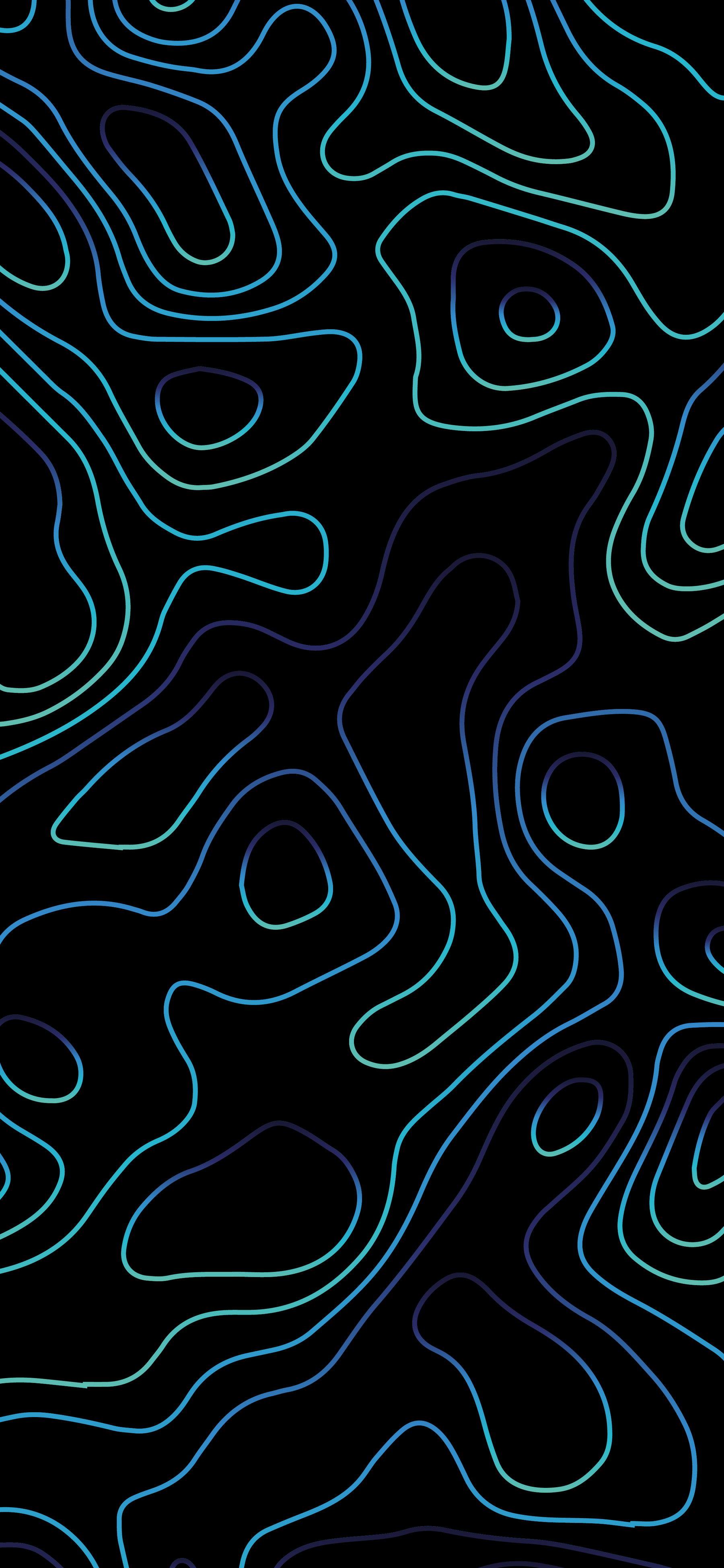 1800x3897 Topography Wallpaper In Blue For IPhone