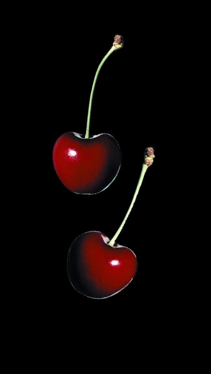 676x1200 Cherry Wallpaper. Creative Food Photography Ideas, Dark Background Fruit Photography, Fruit Themed Kitchen Decor