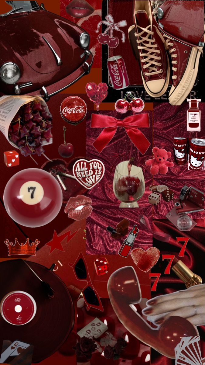 675x1200 Cherry Red Aesthetic Wallpaper