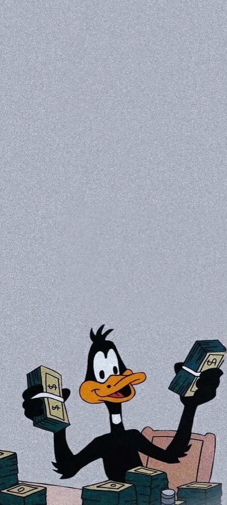 736x1635 Daffy duck holding money. Looney wallpaper, iPhone wallpaper, Looney tunes