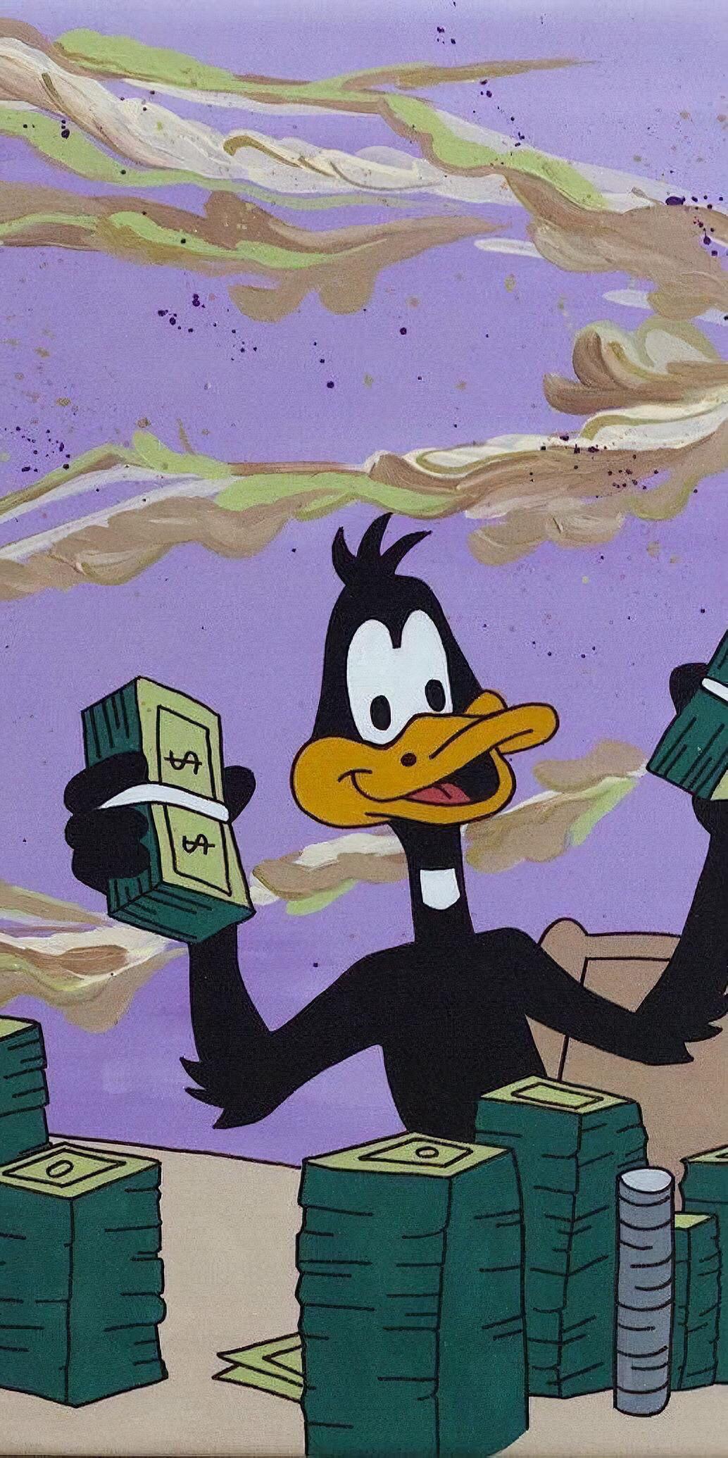 1034x2070 daffy duck Getting money