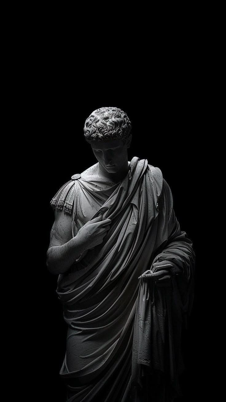 736x1308 Dark greek statue wallpaper. Roman mythology picture, Stoicism wallpaper aesthetic, Greek god wallpaper aesthetic