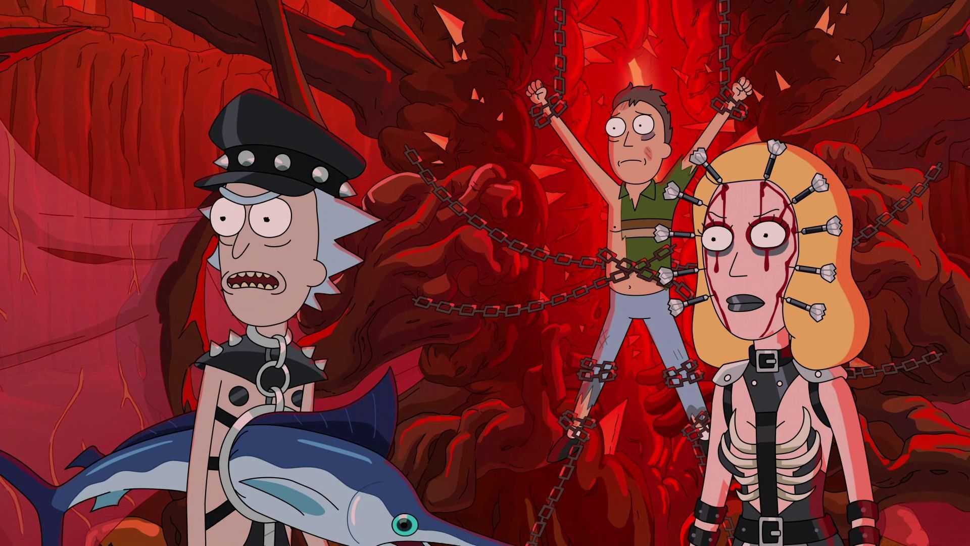 1920x1080 Phone wallpaper: Tv Show, Rick And Morty, Beth Smith, Jerry Smith, Rick Sanchez 1040118