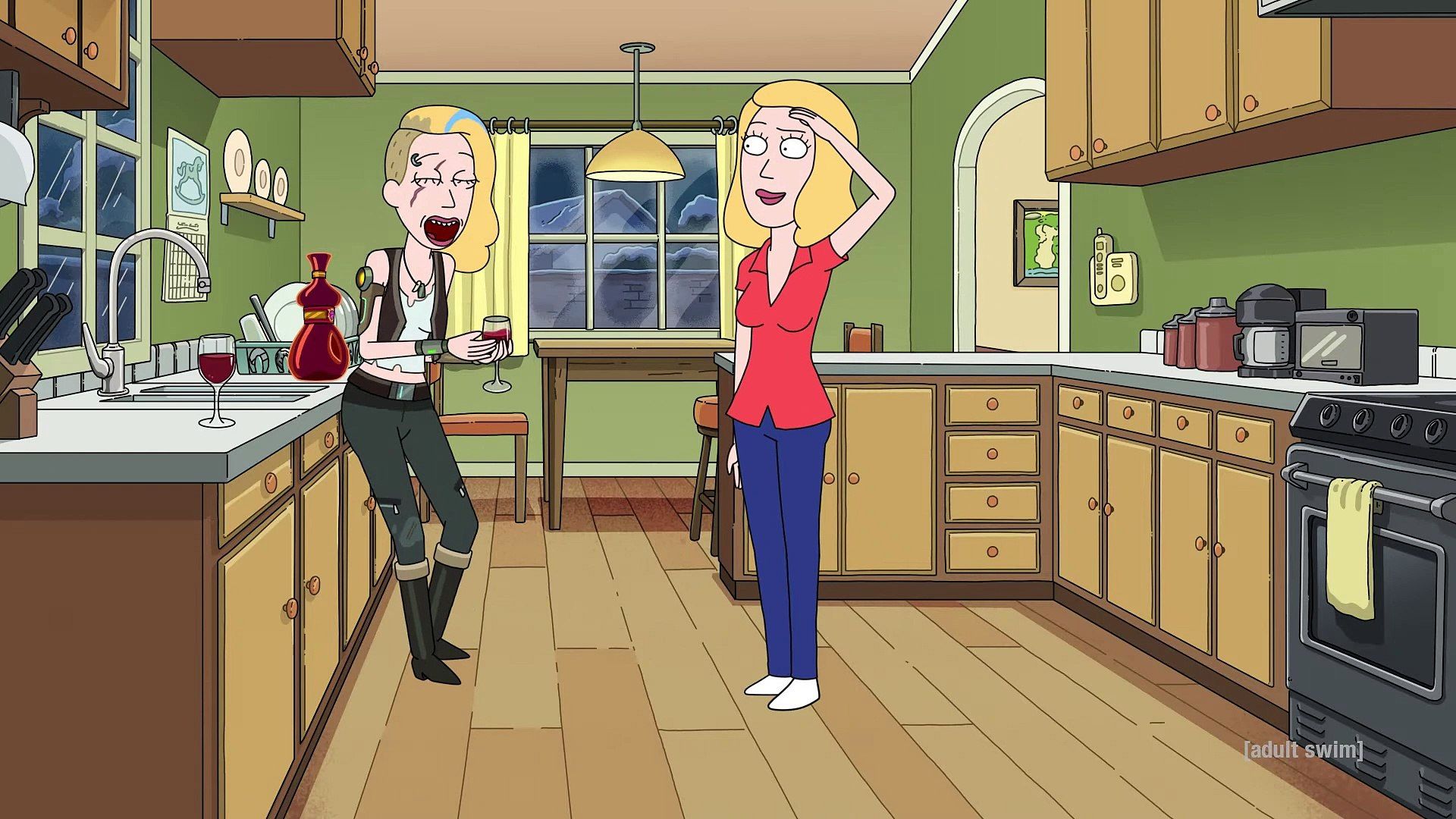 1920x1080 Rick and Morty Falls for Space Beth