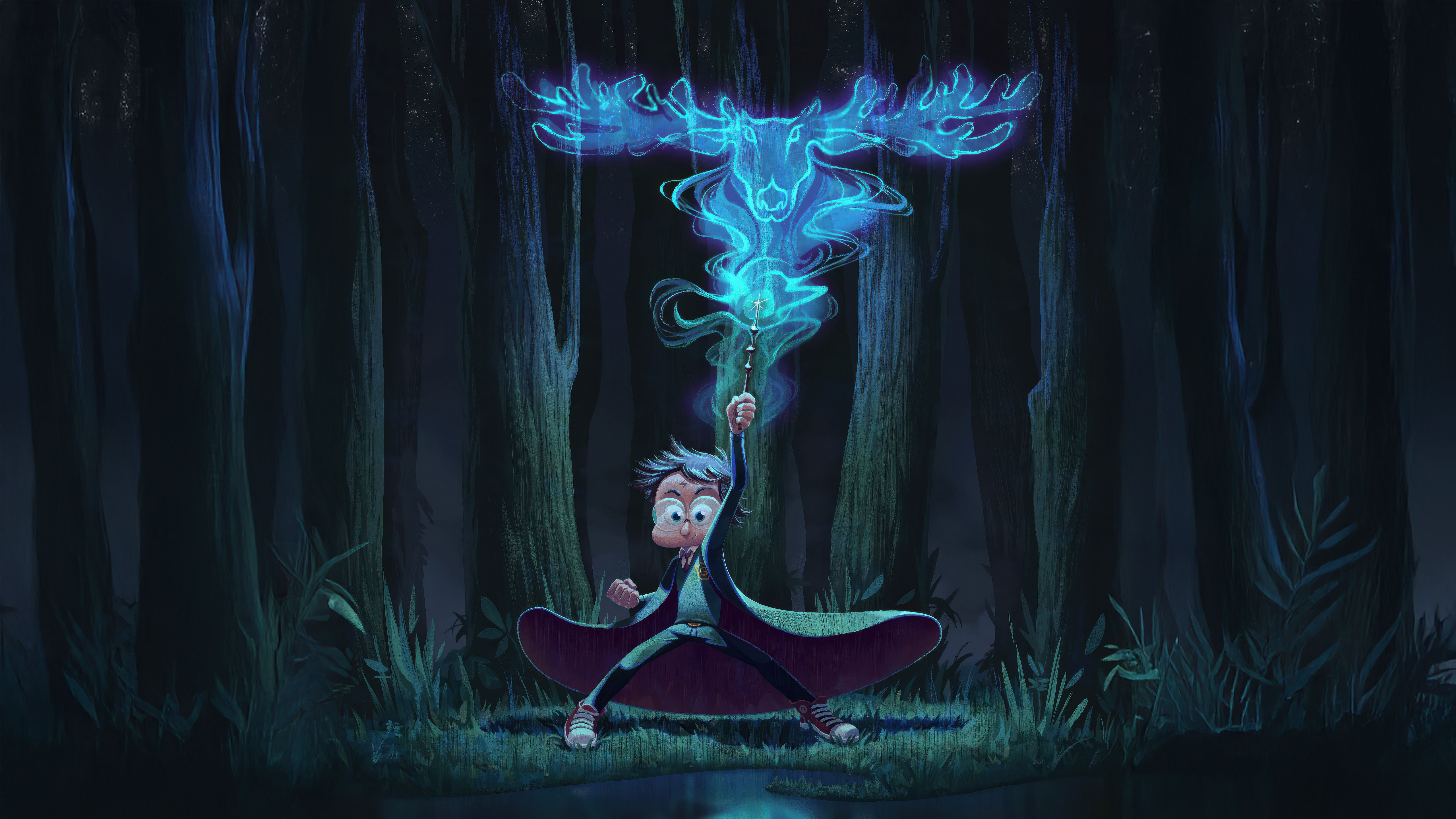 5120x2880 Harry Potter And His Patronus Wallpaper, HD Movies Wallpaper, 4k Wallpaper , Image, Background, Photos and Picture