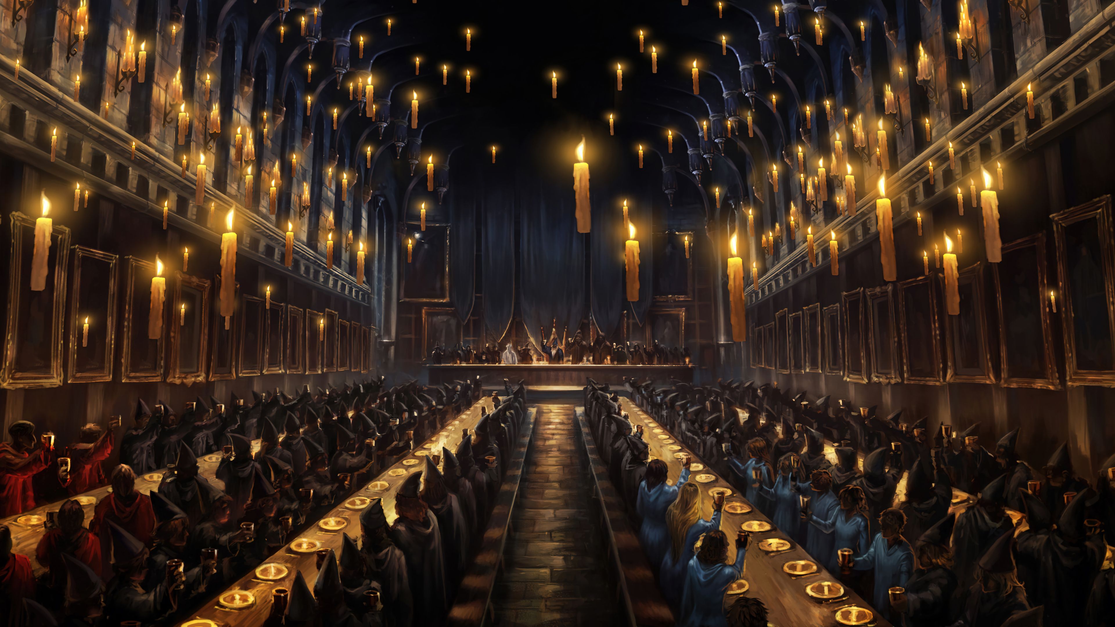 3840x2160 Hogwarts Hall Harry Potter Movie Wallpaper 4K HD PC i