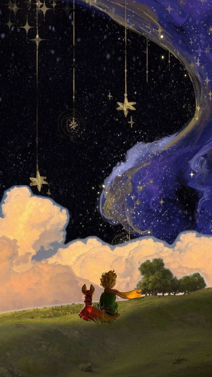 736x1308 Wallpaper aesthetic little boy and the fox. The fox and the little boy wallpaper, Il piccolo principe, Der kleine prinz